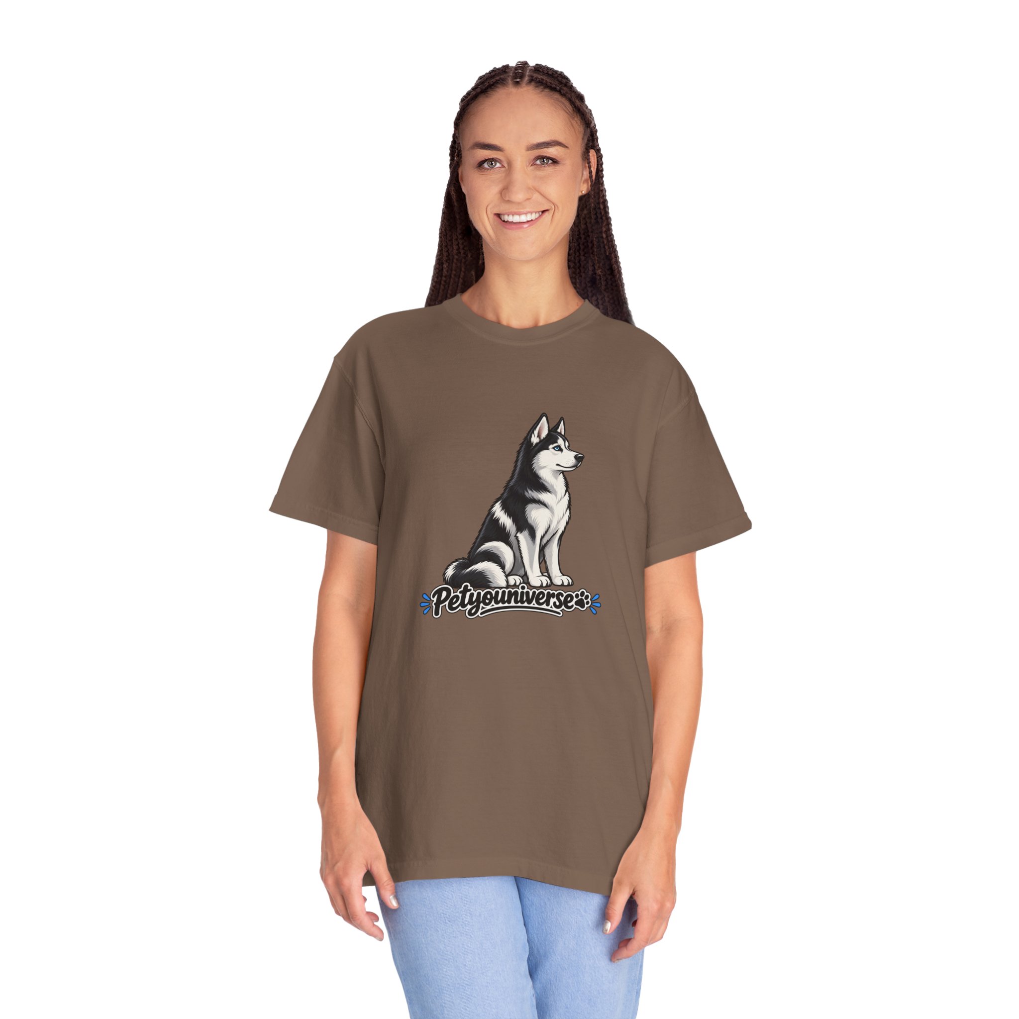 Husky Graphic T-Shirt — 'PetYoUniverse' Retro Dog Tee - Image 41