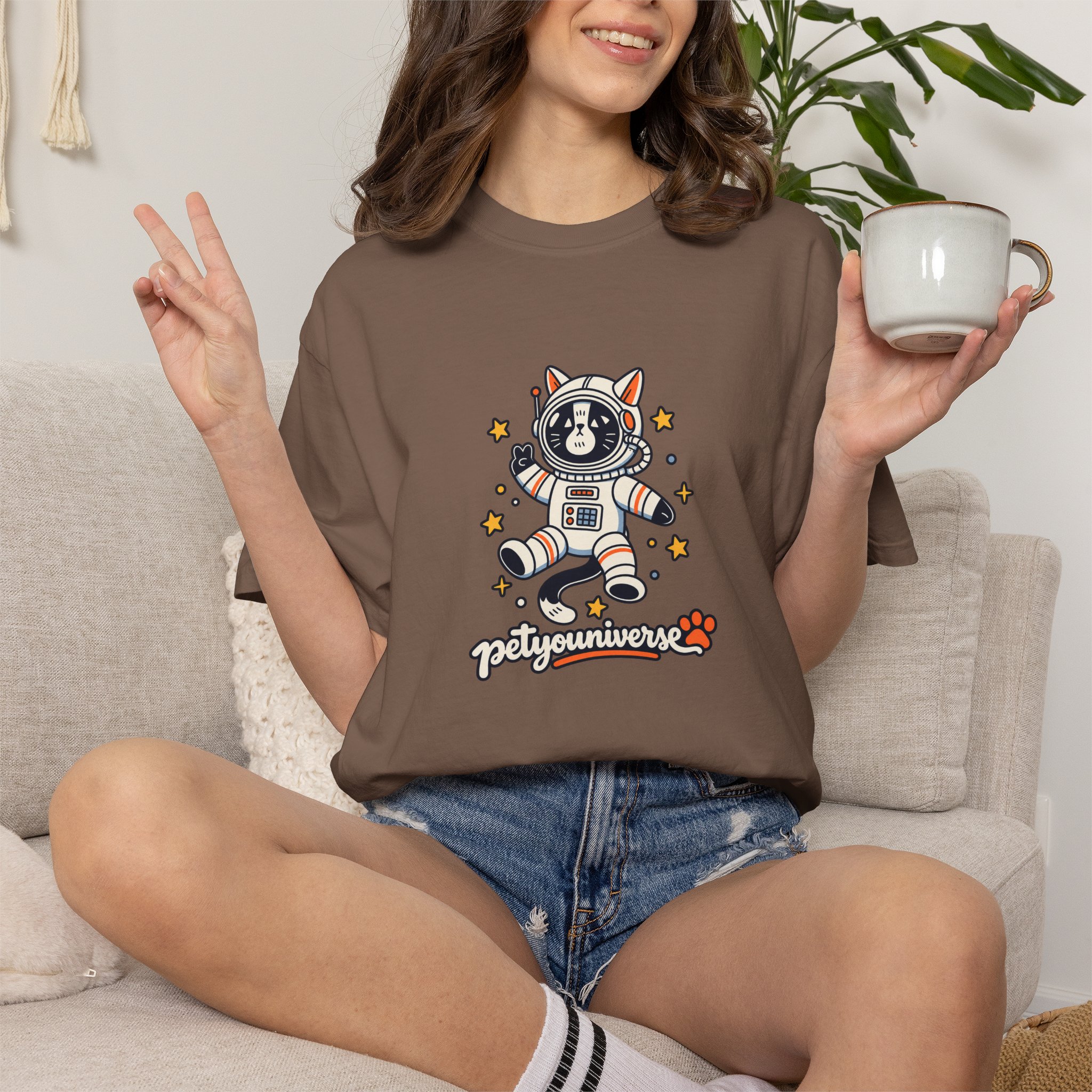 Astronaut Dog T-Shirt — 'PetYoUniverse' Cute Space Pup Tee - Image 30