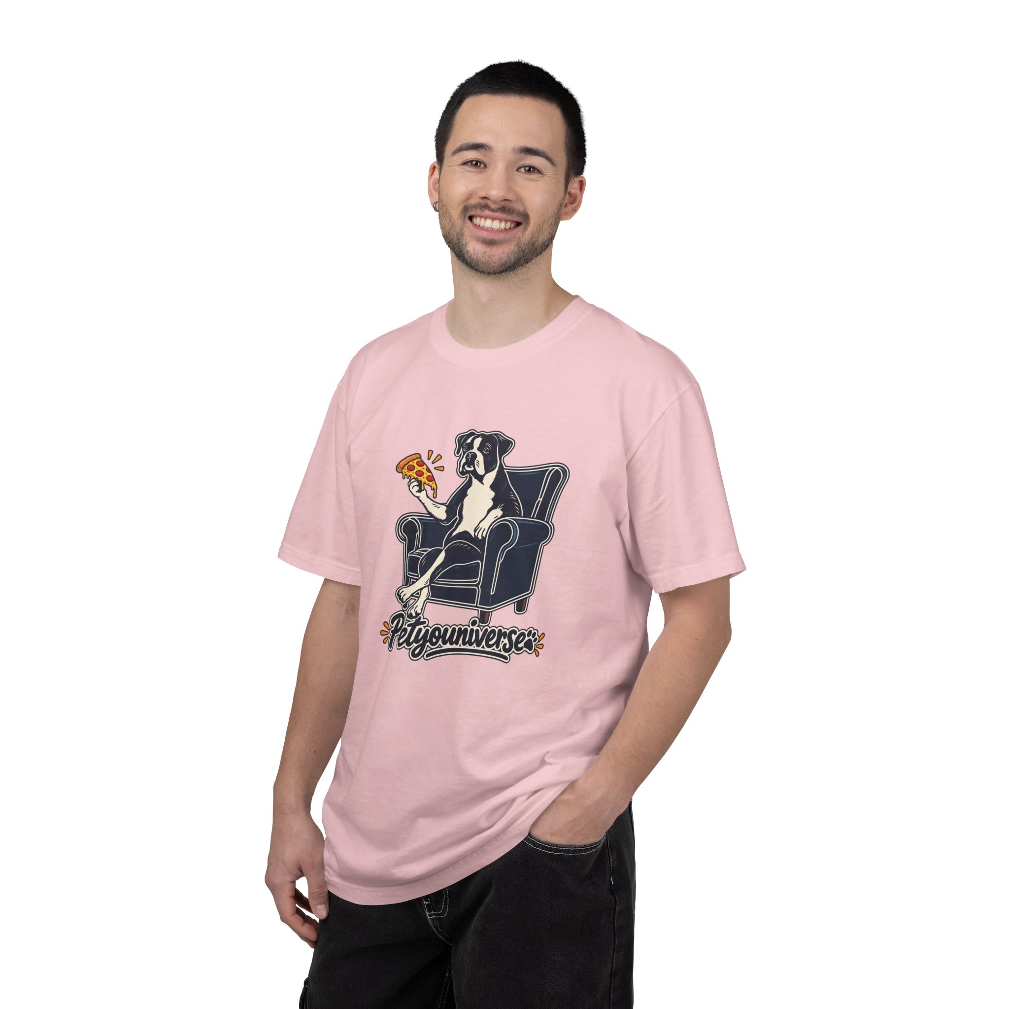 T-Shirt — PetYoUniverse Dog on Armchair with Pizza Graphic - Image 103