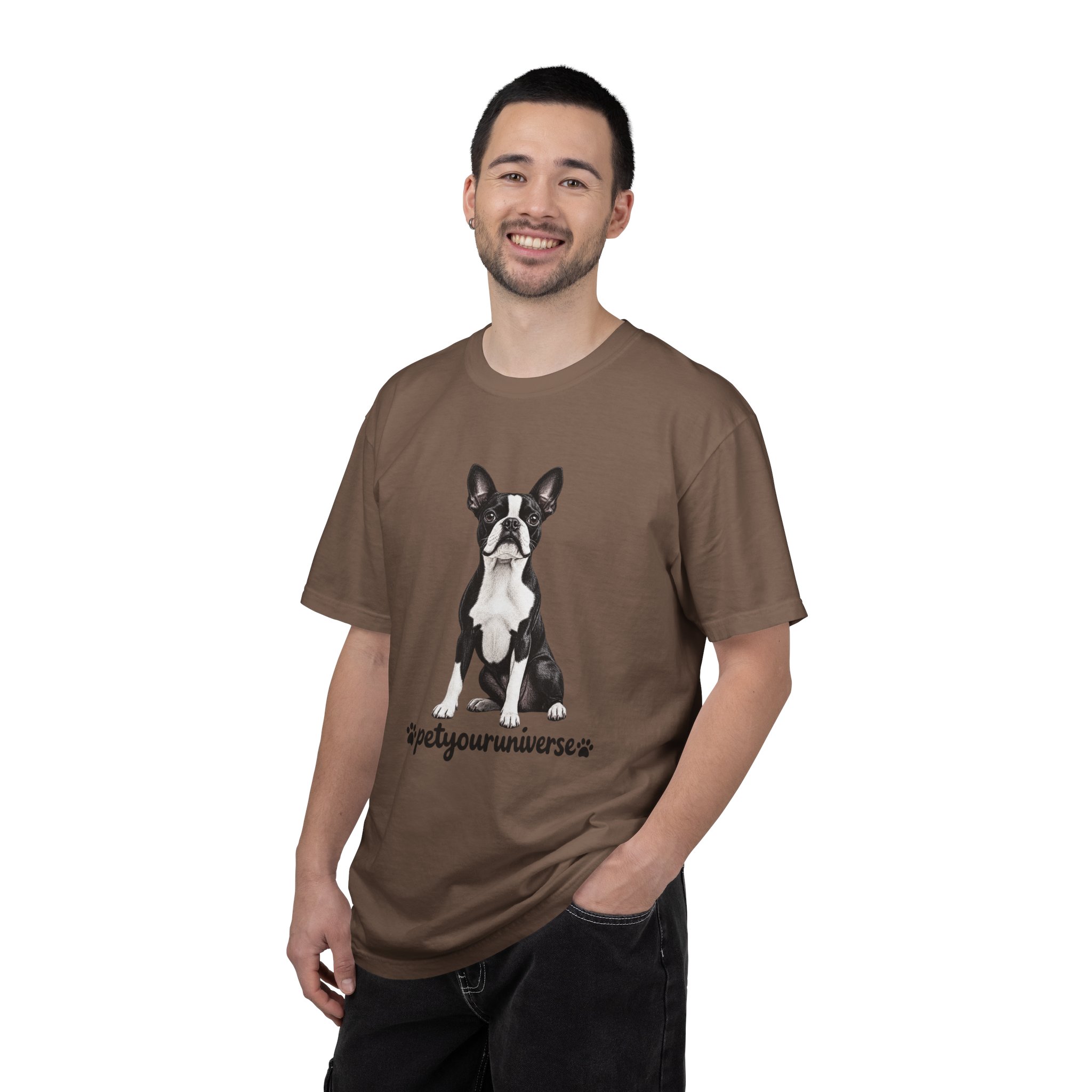 Boston Terrier Graphic T-Shirt — "PetYoUniverse" Dog Lover Tee - Image 22