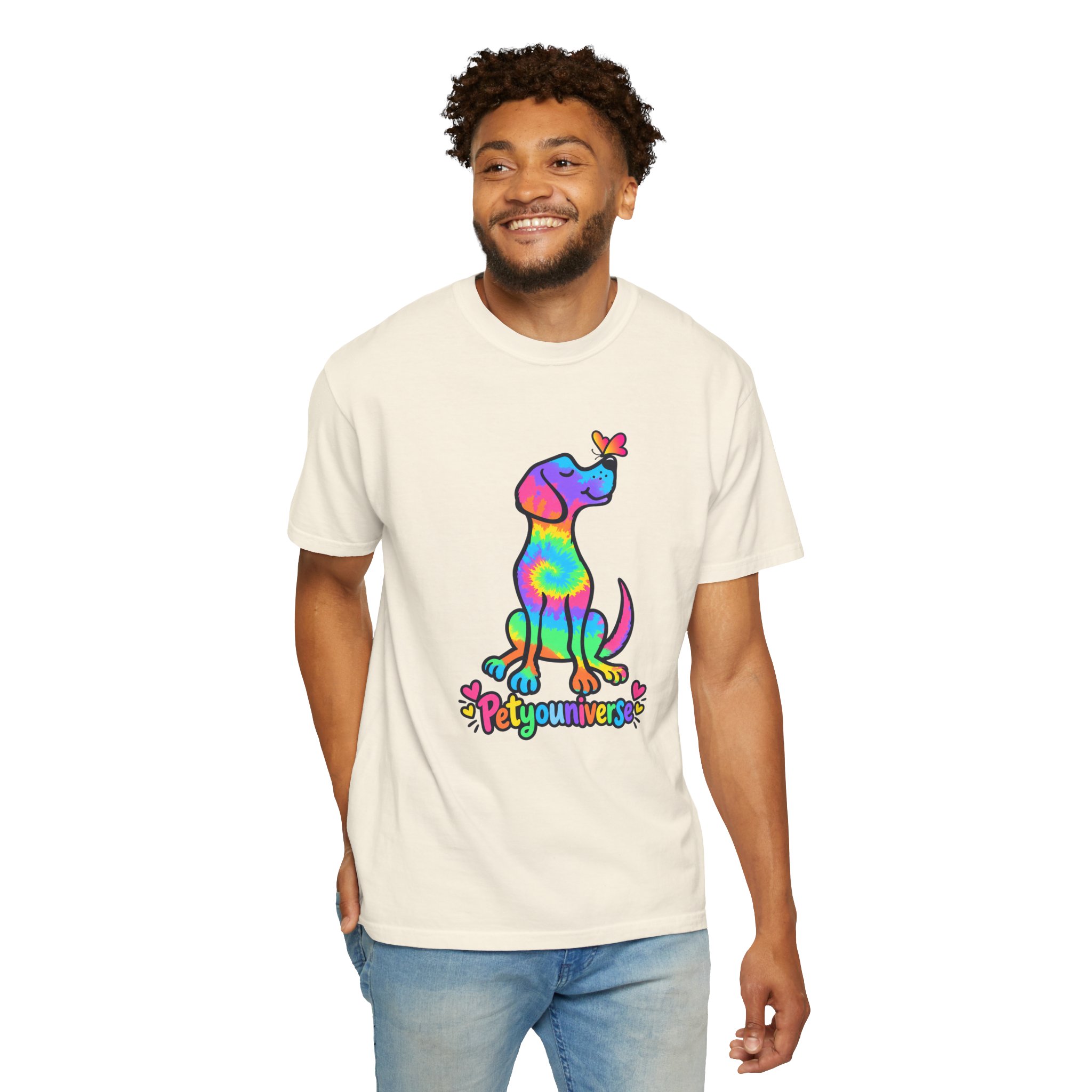 Tie-Dye Puppy T-Shirt — Colorful "PetYoUniverse" Dog Graphic Tee - Image 16