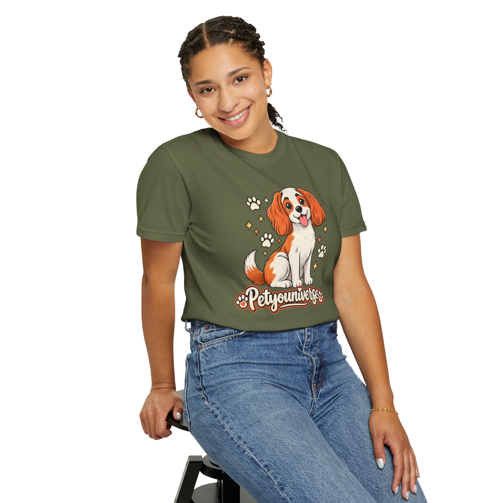 Cavalier King Charles Dog T-Shirt — "PetYoUniverse" Cute Puppy Graphic Tee - Image 60