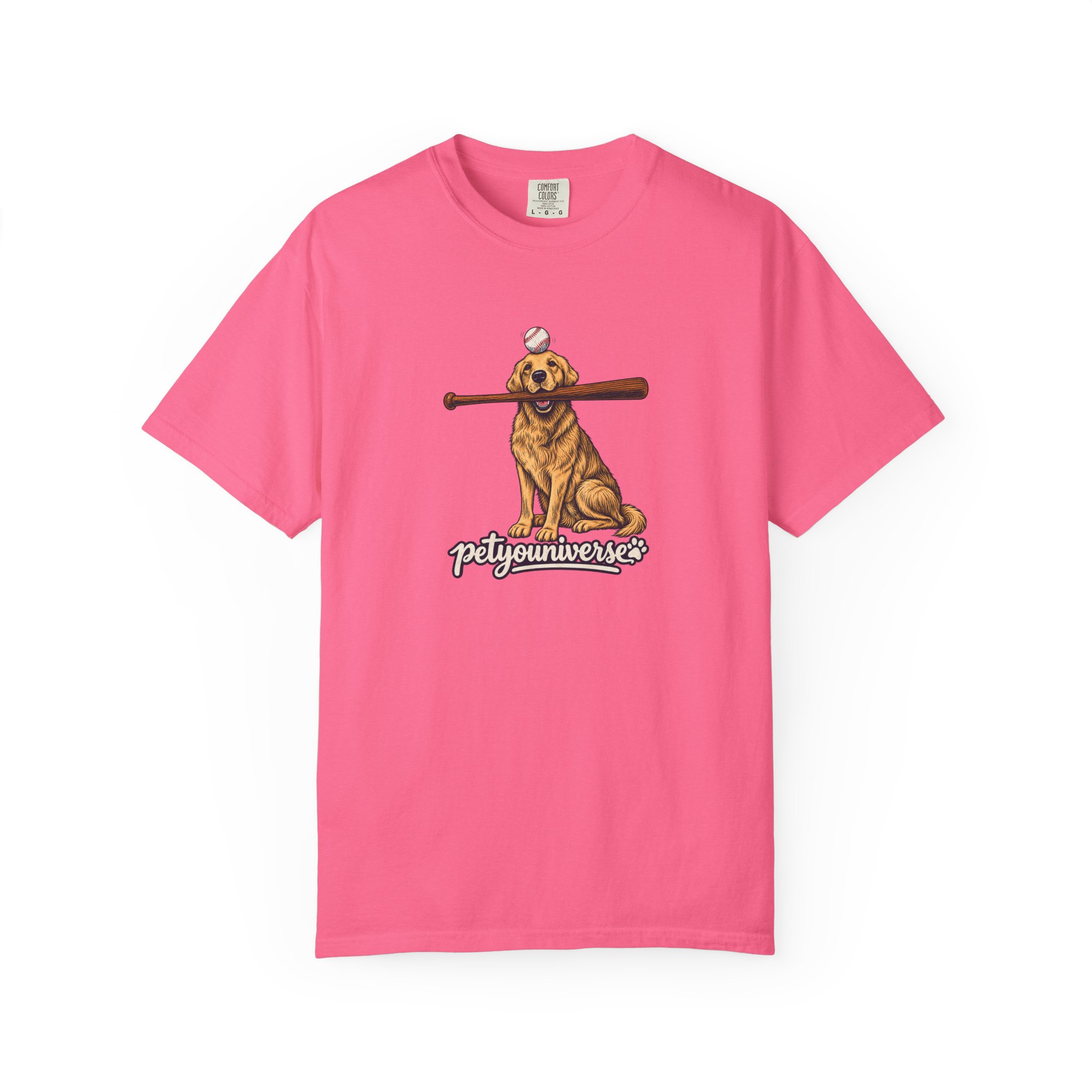 Golden Retriever Baseball Dog T-Shirt — “PetYoUniverse” Vintage Graphic Tee - Image 127