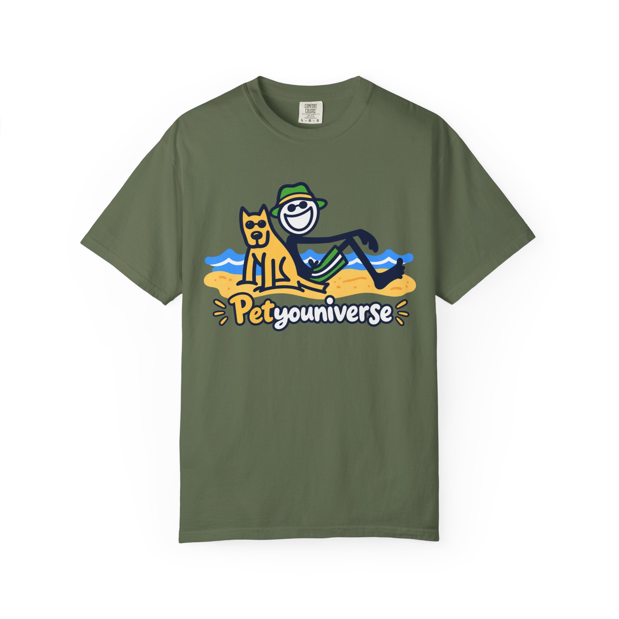 PetYouUniverse Beach Tee — Cute Dog & Owner Graphic T-Shirt - Image 49