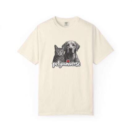 Garment dyed t-shirt by PetYoUniverse