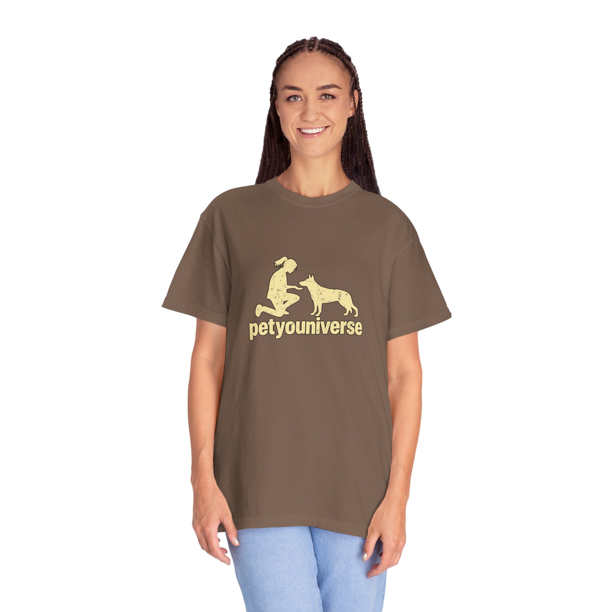 PetYoUniverse Dog Lover T-Shirt — Retro Paw & Pet Silhouette Tee - Image 41