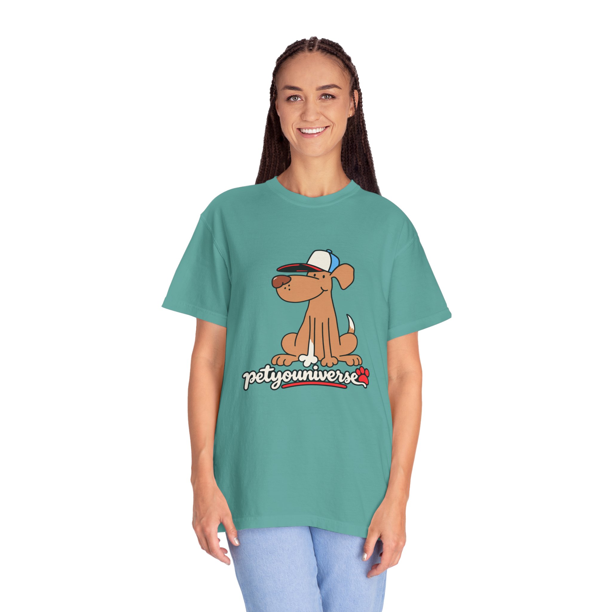 Dog Cartoon Tee — "PetYoUniverse" Puppy Graphic T-Shirt - Image 95