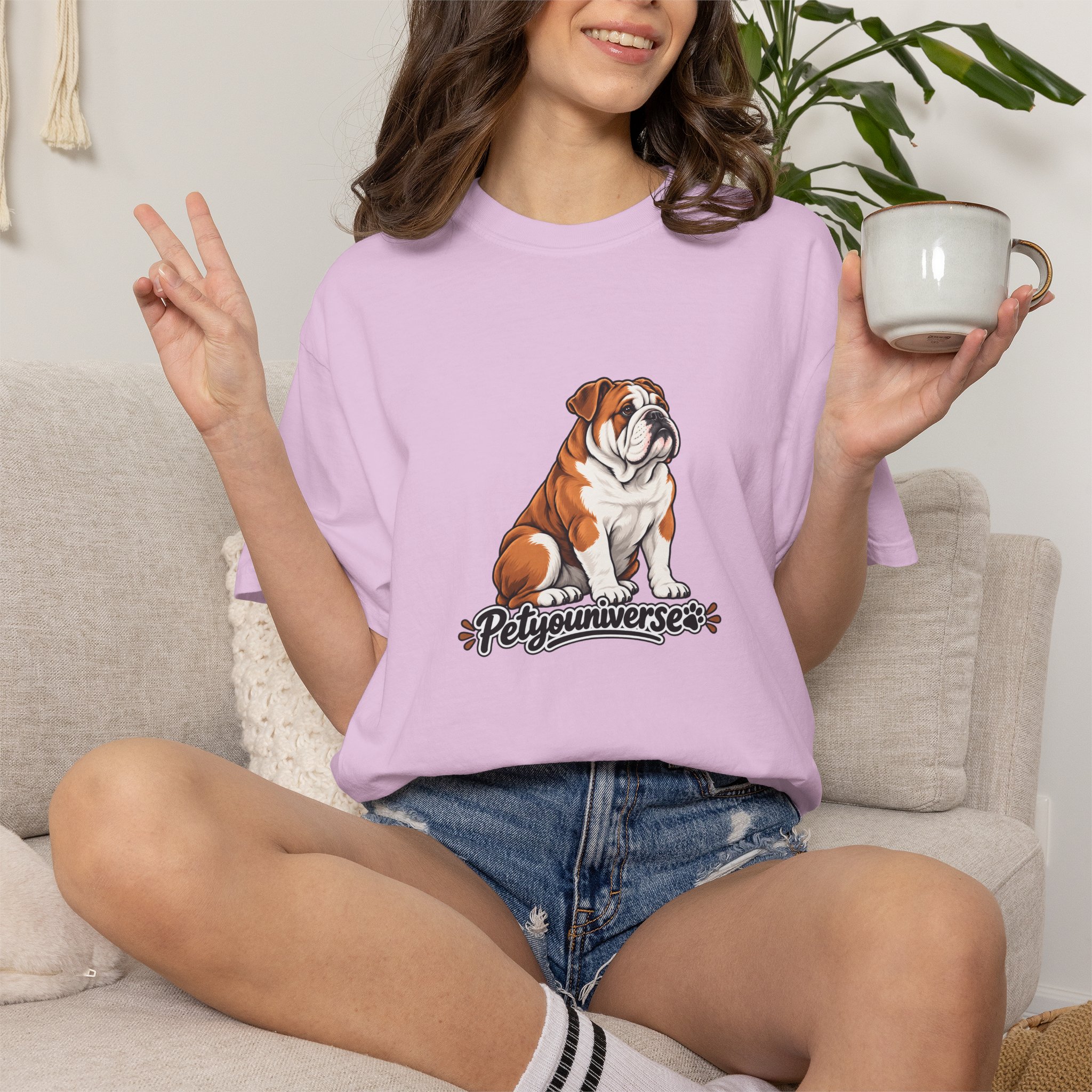 Bulldog Graphic T-Shirt — "PetYoUniverse" Cute Dog Tee for Pet Lovers - Image 102