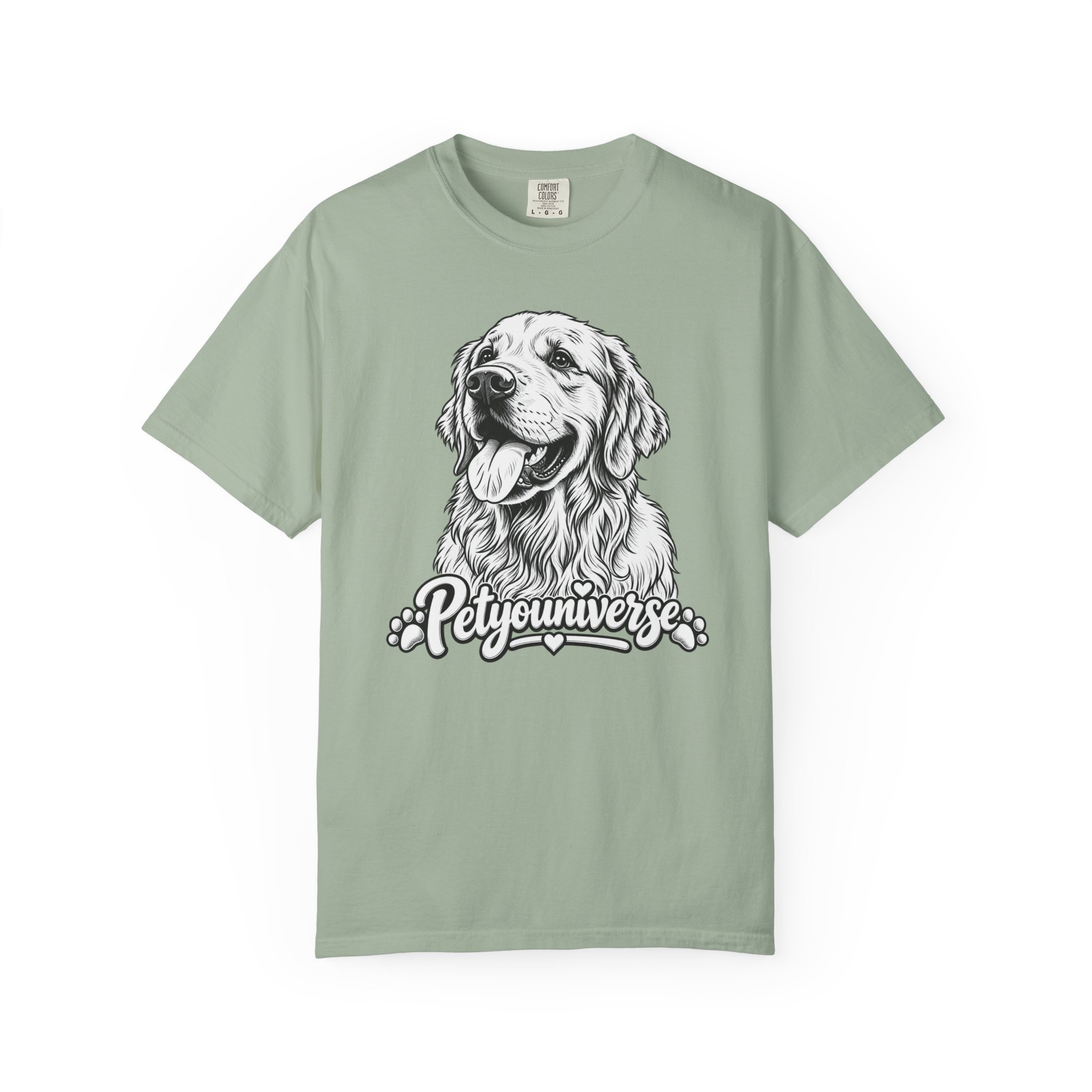 PetYoUniverse Golden Retriever Graphic T-Shirt — Cute Dog Portrait Tee - Image 46