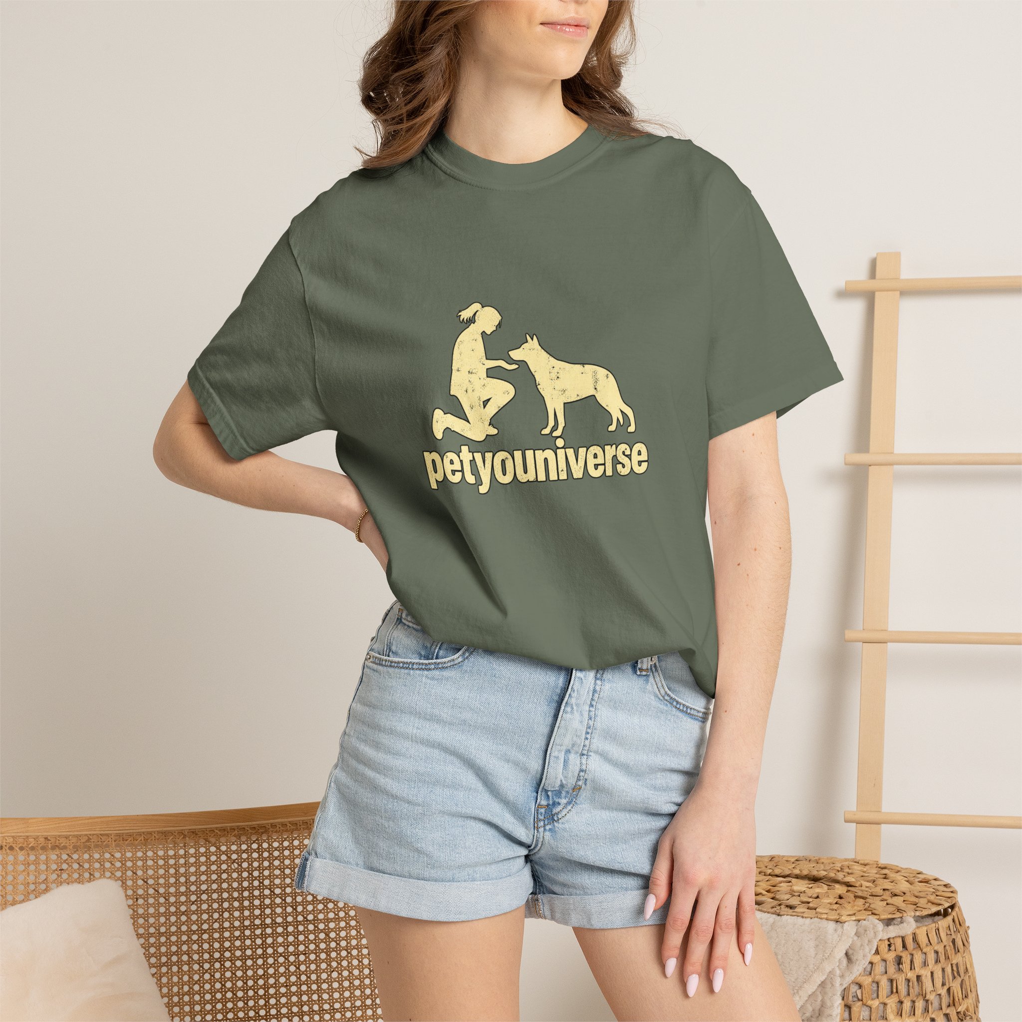 PetYoUniverse Dog Lover T-Shirt — Retro Paw & Pet Silhouette Tee - Image 56
