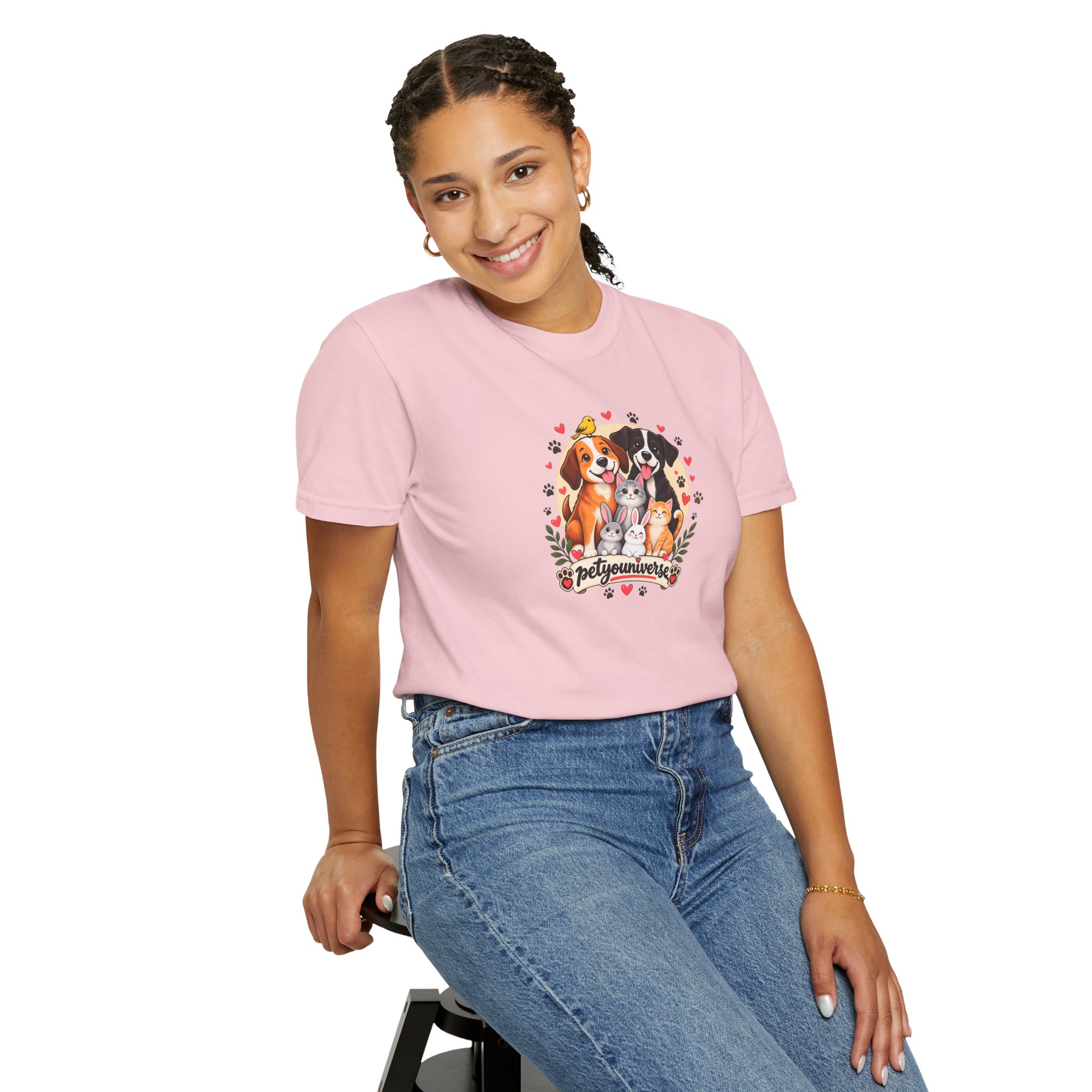 Dog Mom & Dad T-Shirt — 'Pet Parents' Cute Puppy Portrait Tee - Image 114