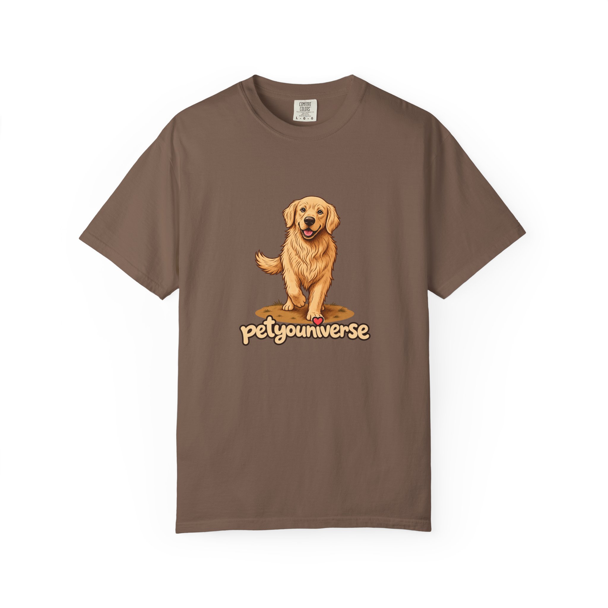 Golden Retriever Graphic T-Shirt — "PetYoUniverse" Cute Dog Tee - Image 46