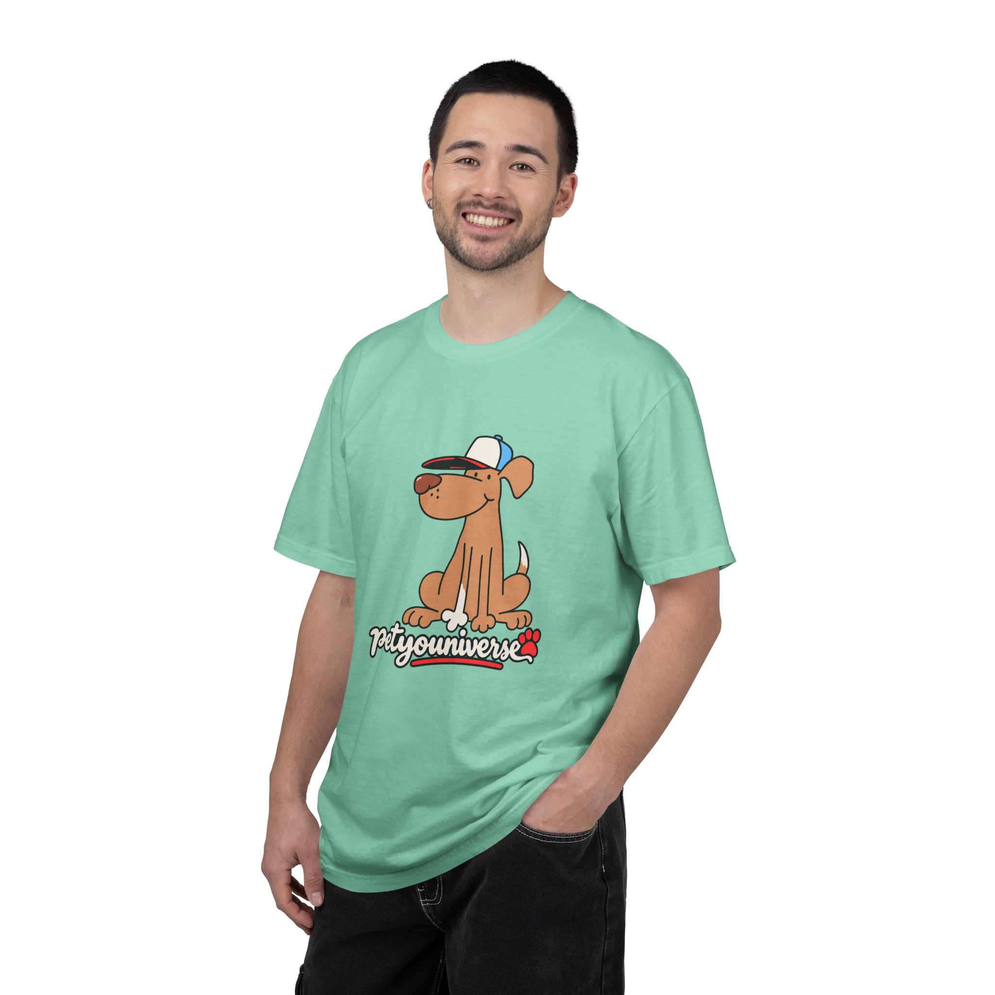 Dog Cartoon Tee — "PetYoUniverse" Puppy Graphic T-Shirt - Image 76