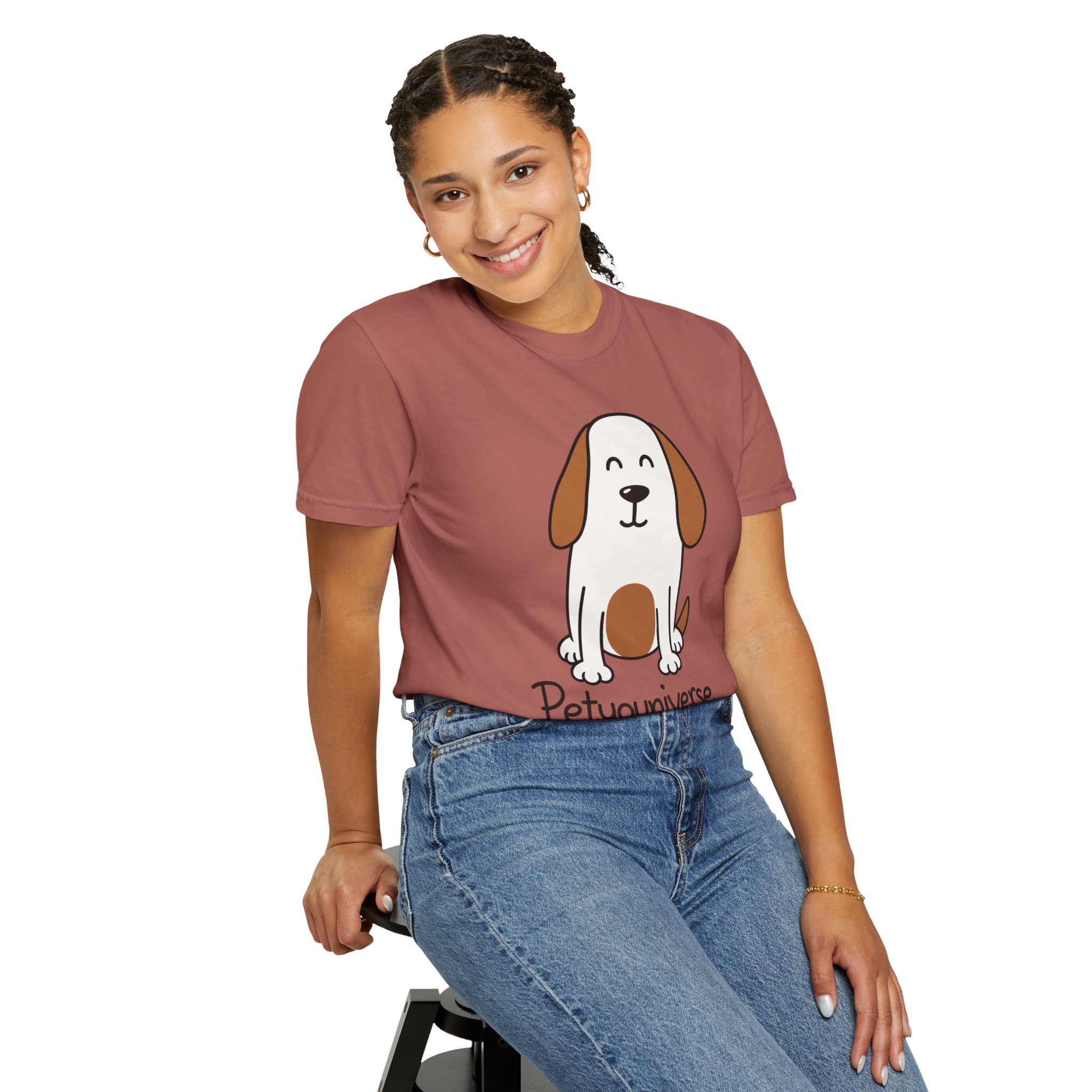 Cute Puppy Graphic T-Shirt — “PetYoUniverse” Dog Lover Tee - Image 105