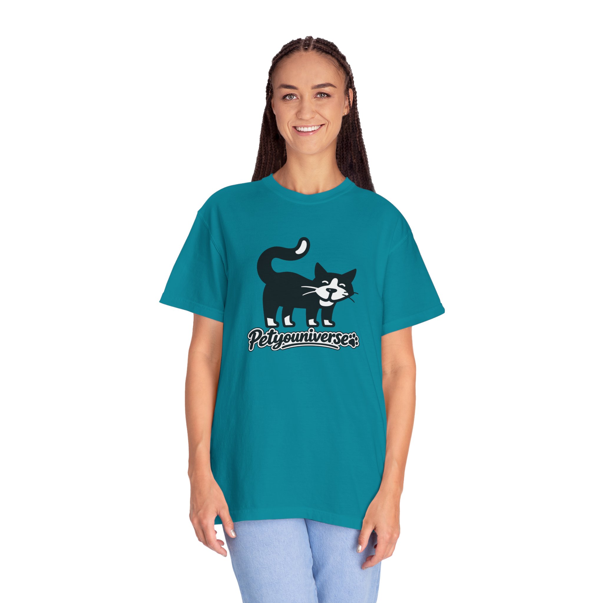 PetYouUniverse Cat Graphic T-Shirt — Vintage Cat Logo Tee - Image 95