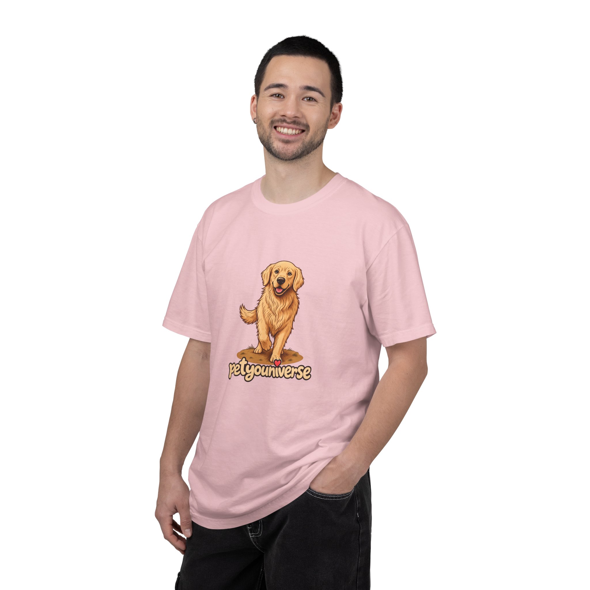 Golden Retriever Graphic T-Shirt — "PetYoUniverse" Cute Dog Tee - Image 112