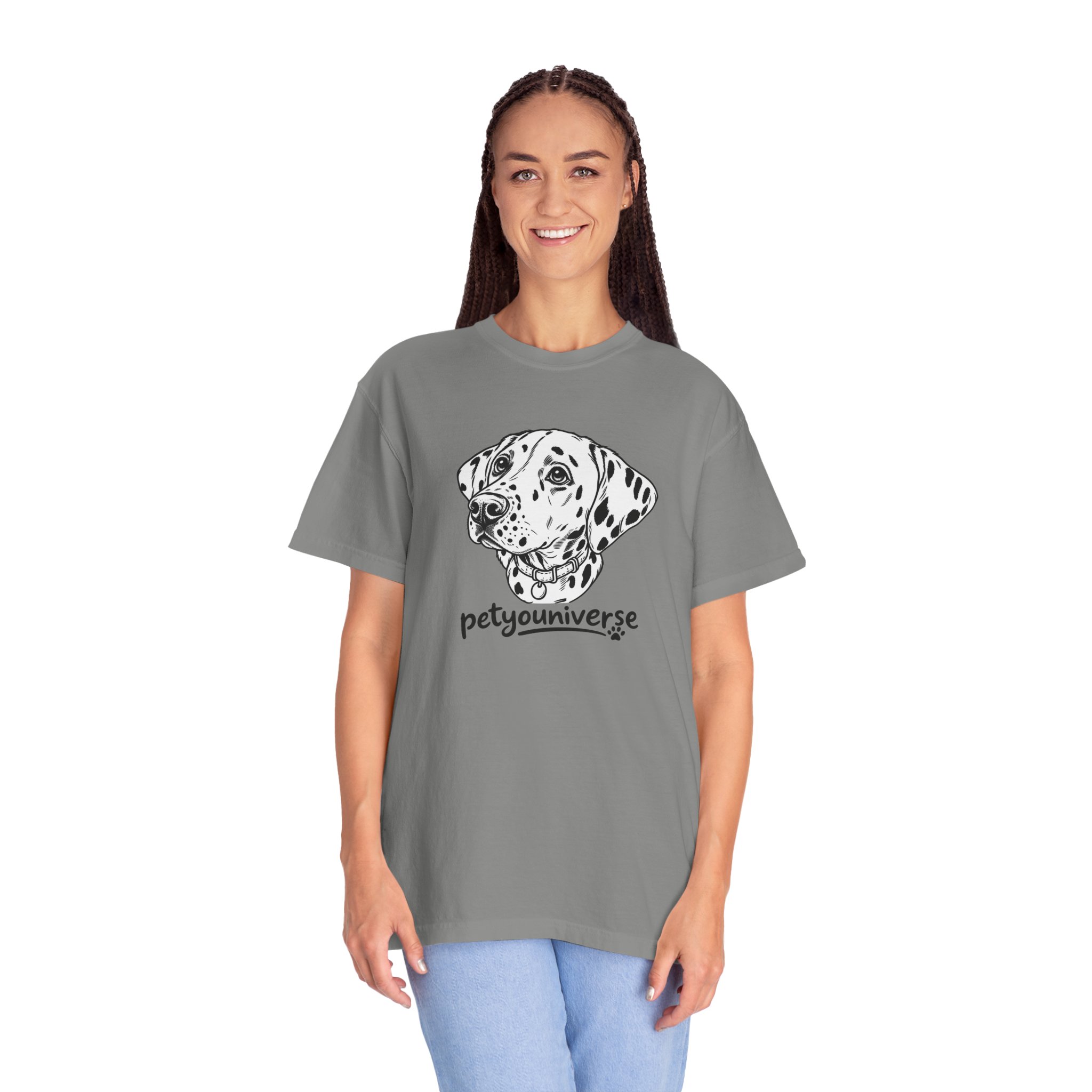 Dalmatian Portrait T-Shirt — "PetYoUniverse" Graphic Tee - Image 95