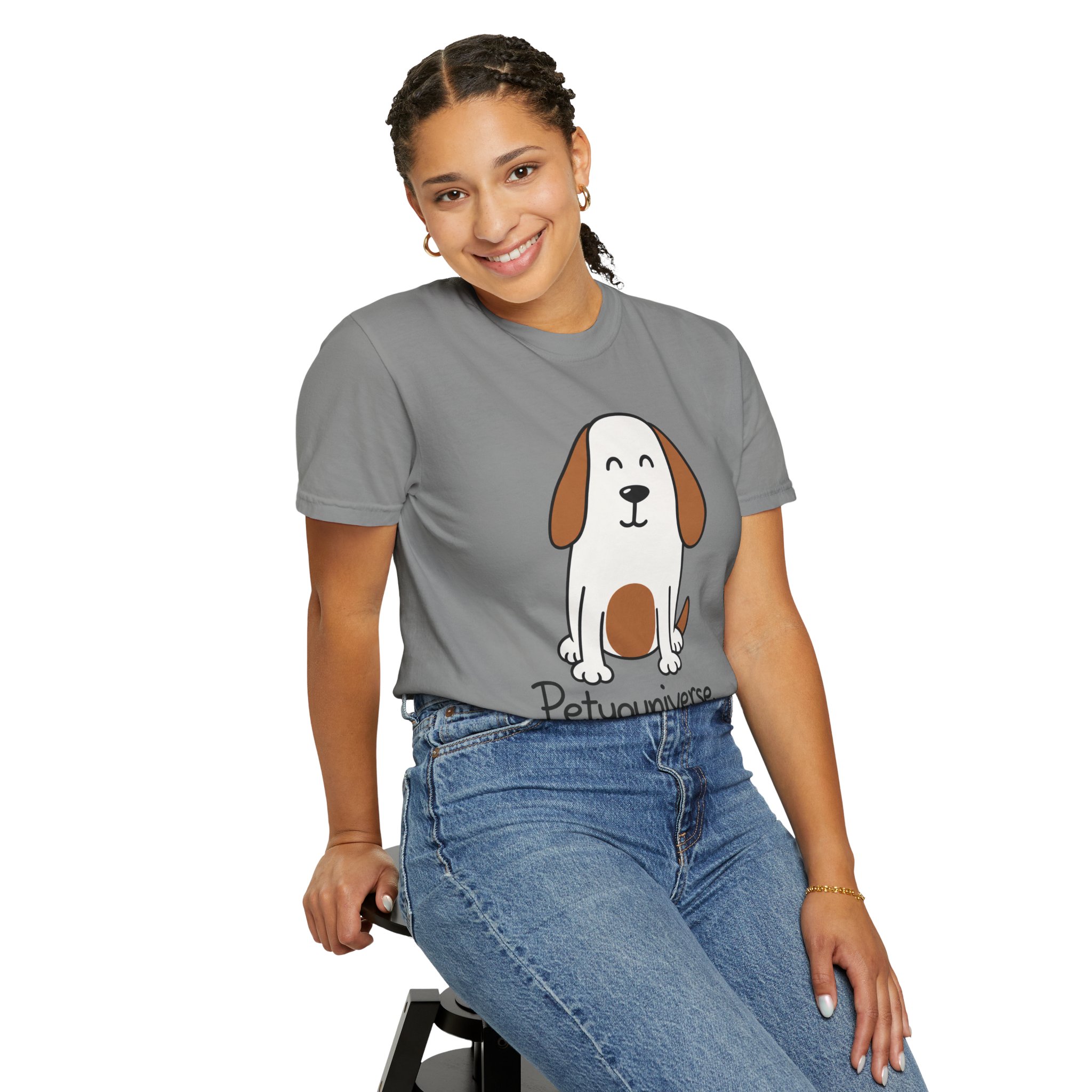 Cute Puppy Graphic T-Shirt — “PetYoUniverse” Dog Lover Tee - Image 78
