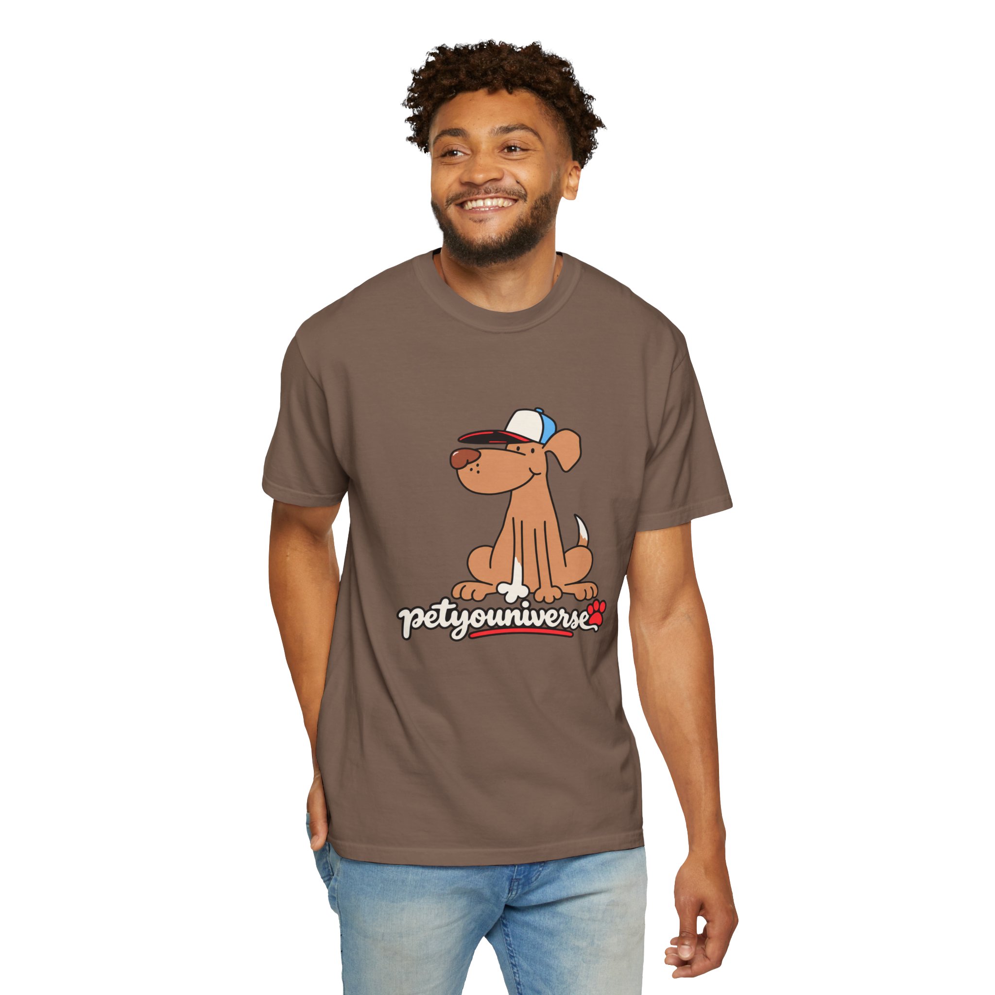 Dog Cartoon Tee — "PetYoUniverse" Puppy Graphic T-Shirt - Image 43