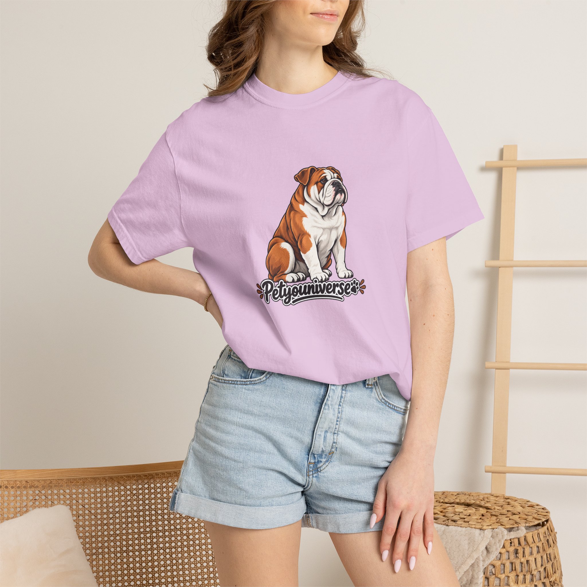 Bulldog Graphic T-Shirt — "PetYoUniverse" Cute Dog Tee for Pet Lovers - Image 101