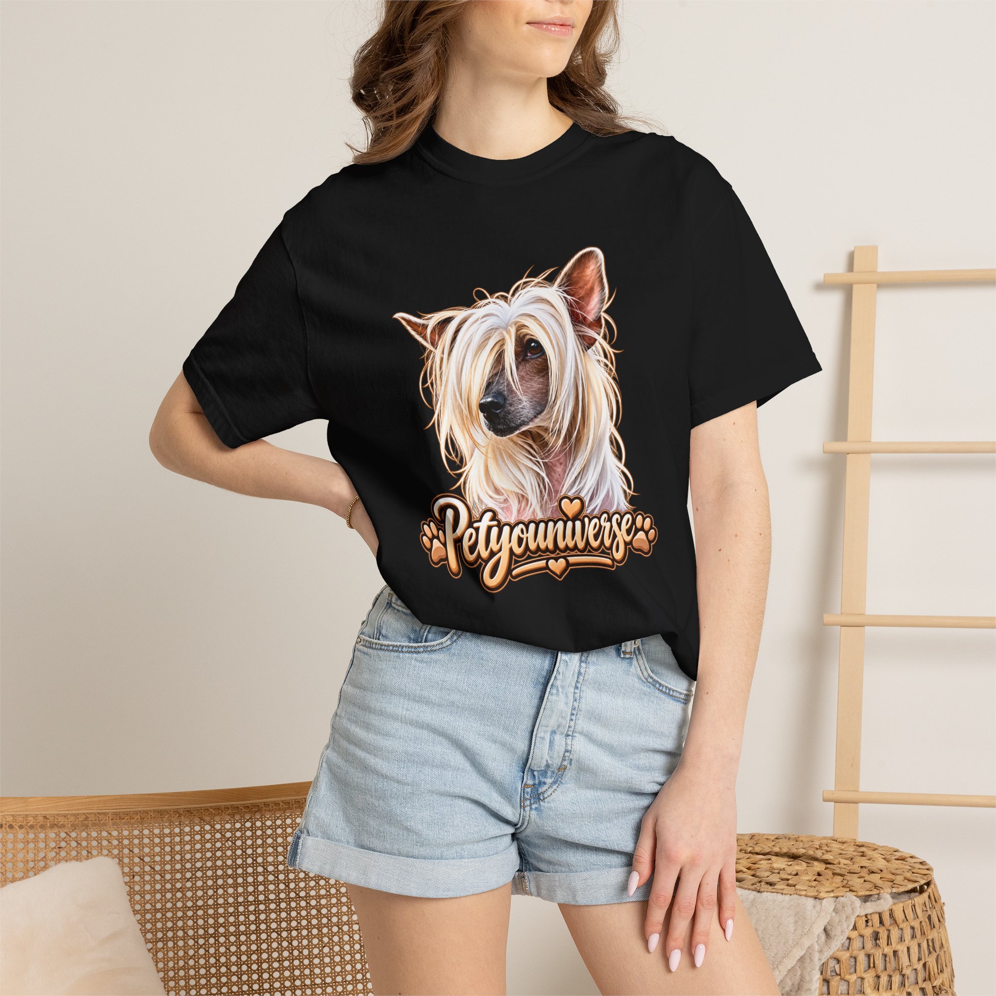 PetYouniverse Chinese Crested Dog T-Shirt — Cute Pet Portrait Tee - Image 110