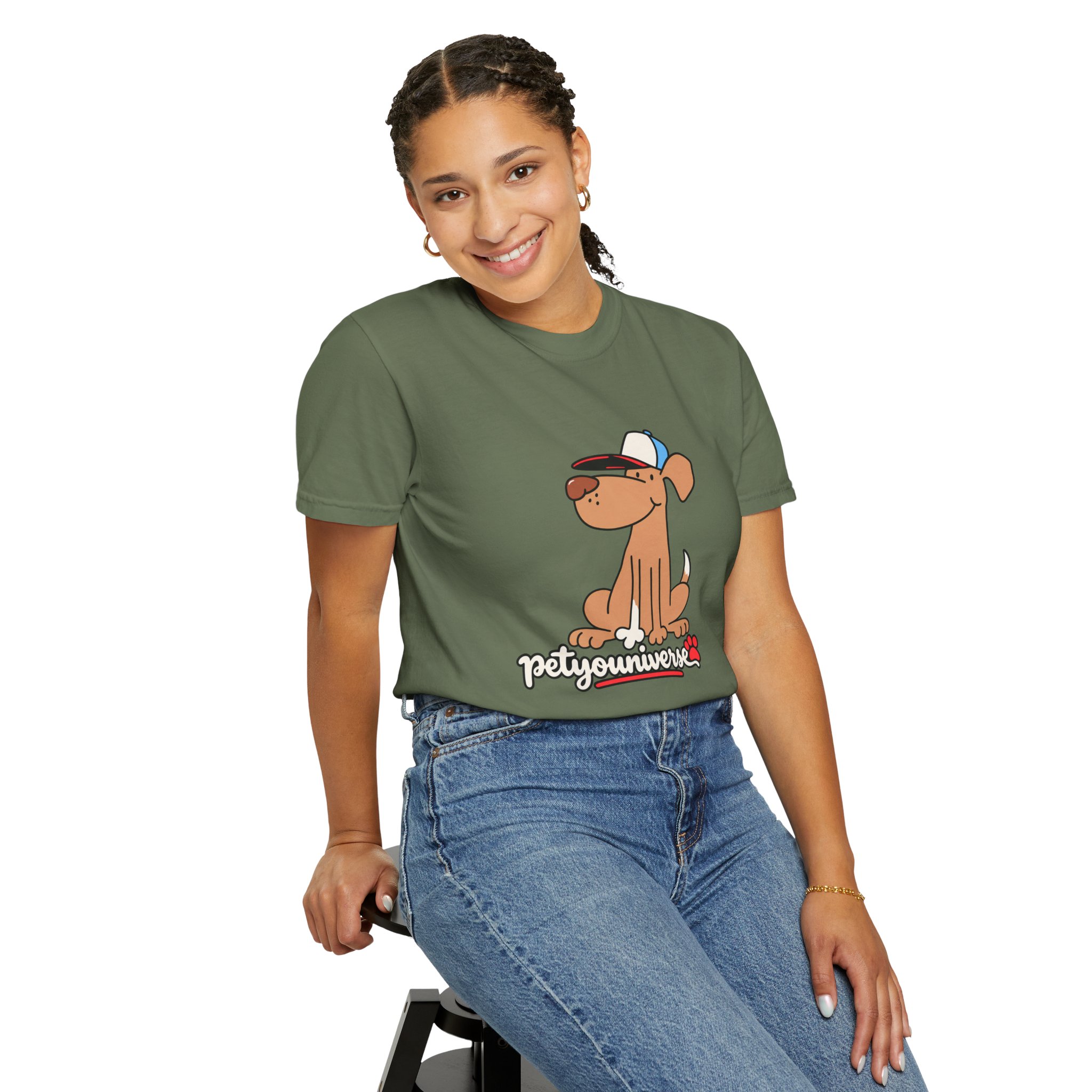Dog Cartoon Tee — "PetYoUniverse" Puppy Graphic T-Shirt - Image 60