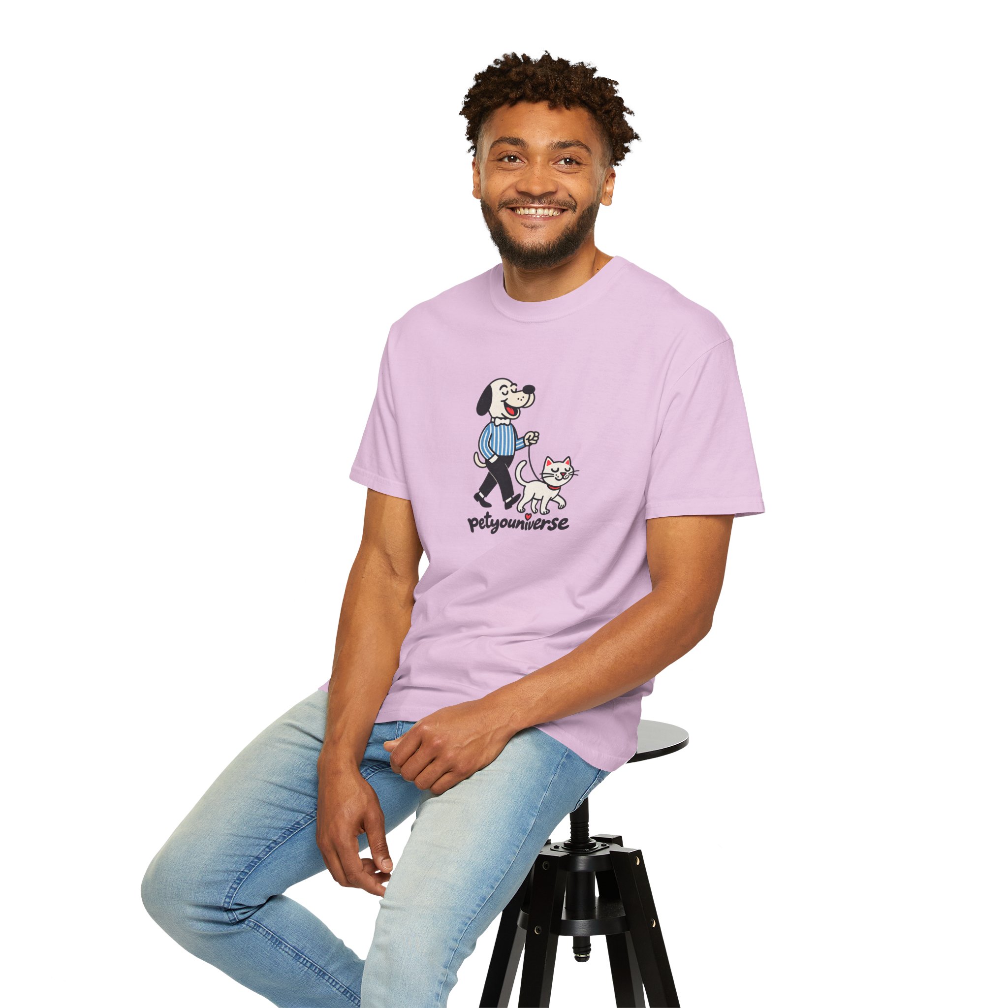 PetYouniverse Walking Dog & Cat Tee — Cute Retro Pet Graphic T-Shirt - Image 89
