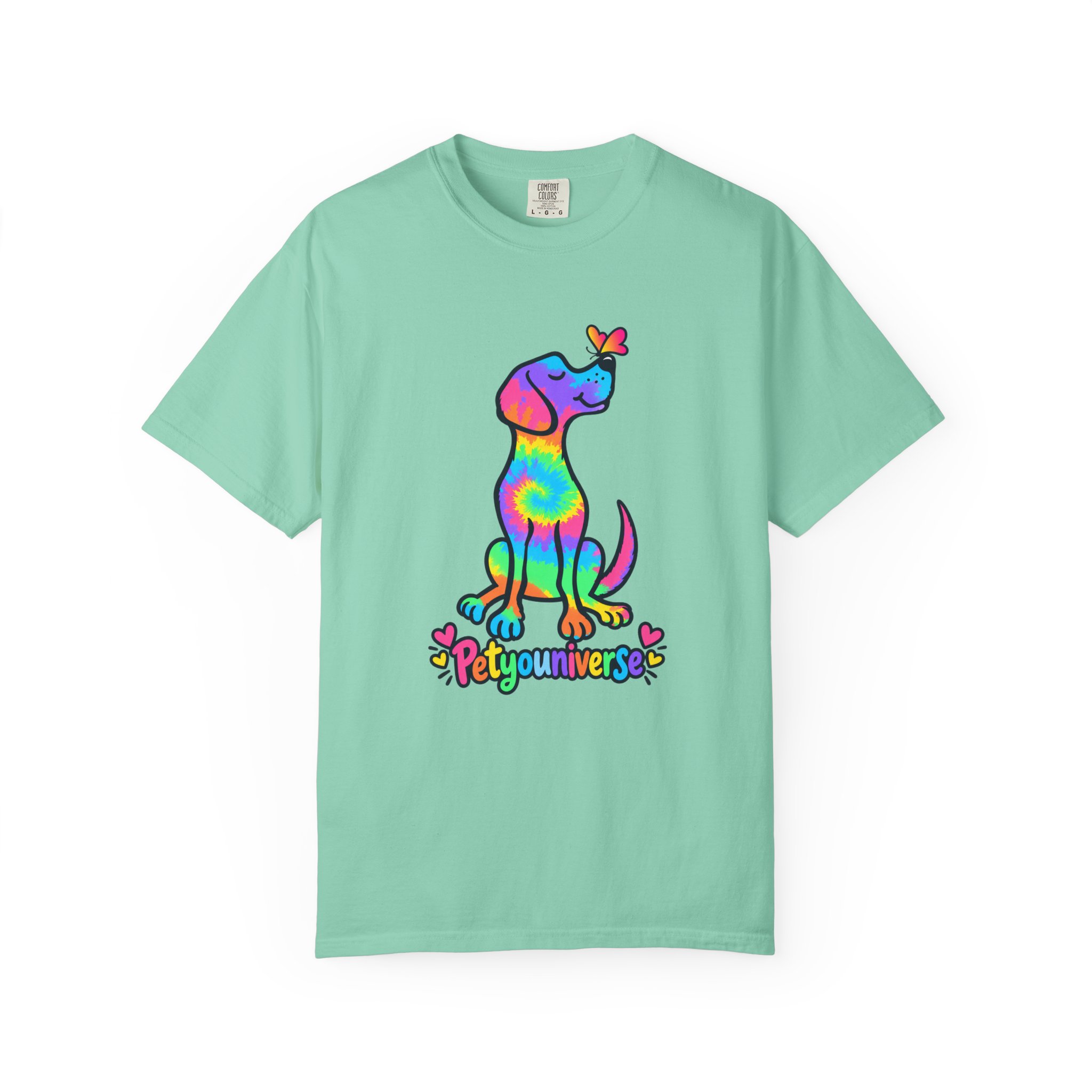 Tie-Dye Puppy T-Shirt — Colorful "PetYoUniverse" Dog Graphic Tee - Image 64