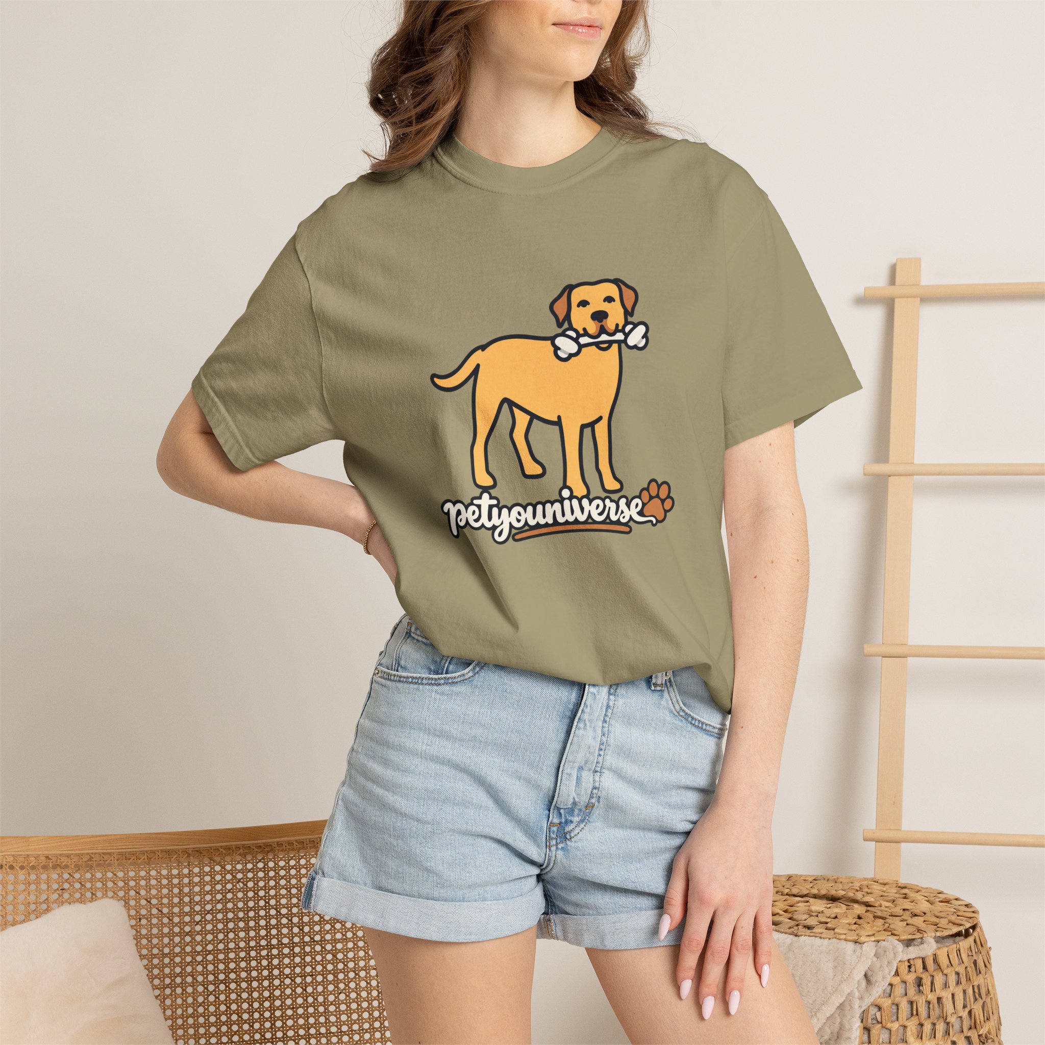 Dog Bone Graphic T-Shirt — "PetYoUniverse" Puppy Tee - Image 20
