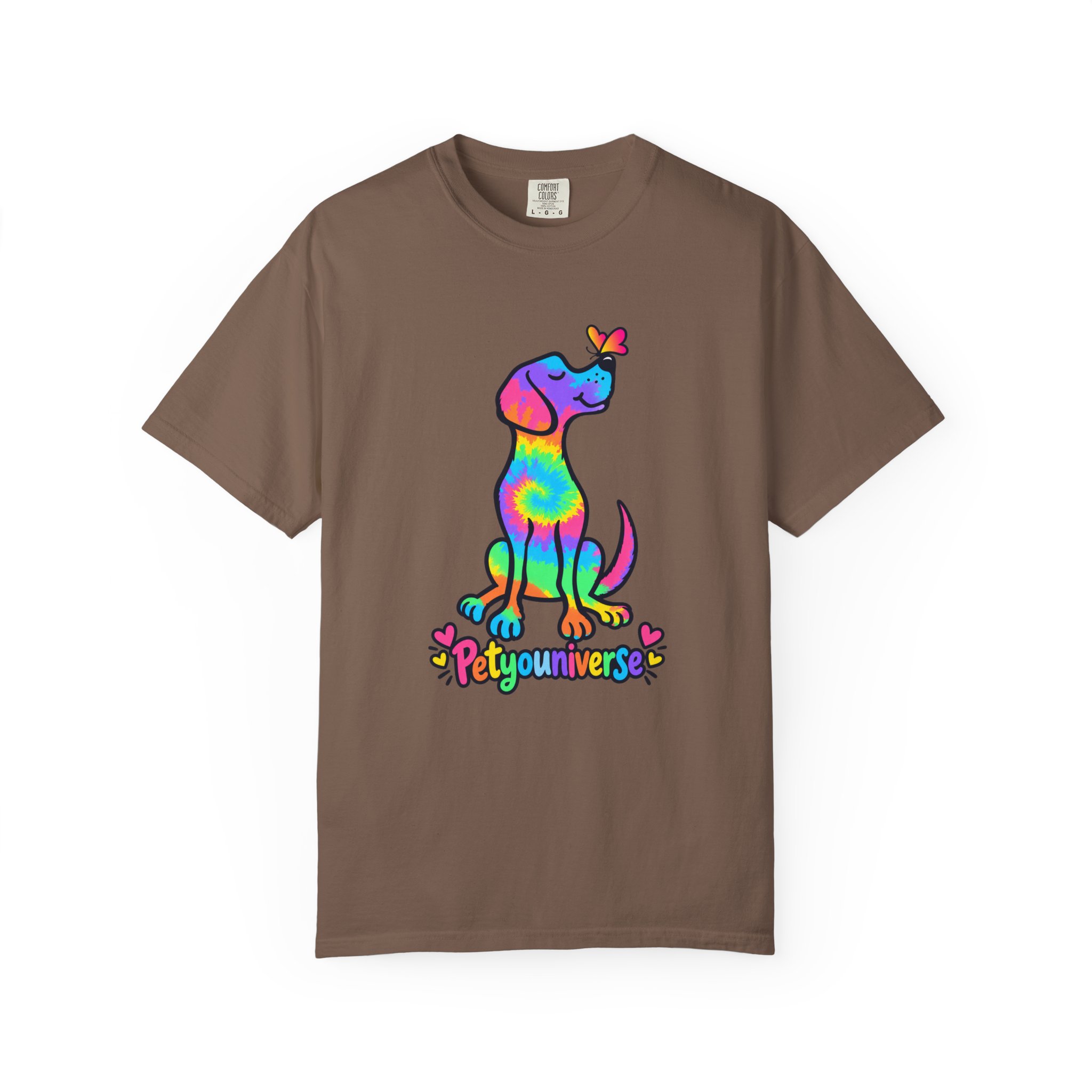 Tie-Dye Puppy T-Shirt — Colorful "PetYoUniverse" Dog Graphic Tee - Image 37