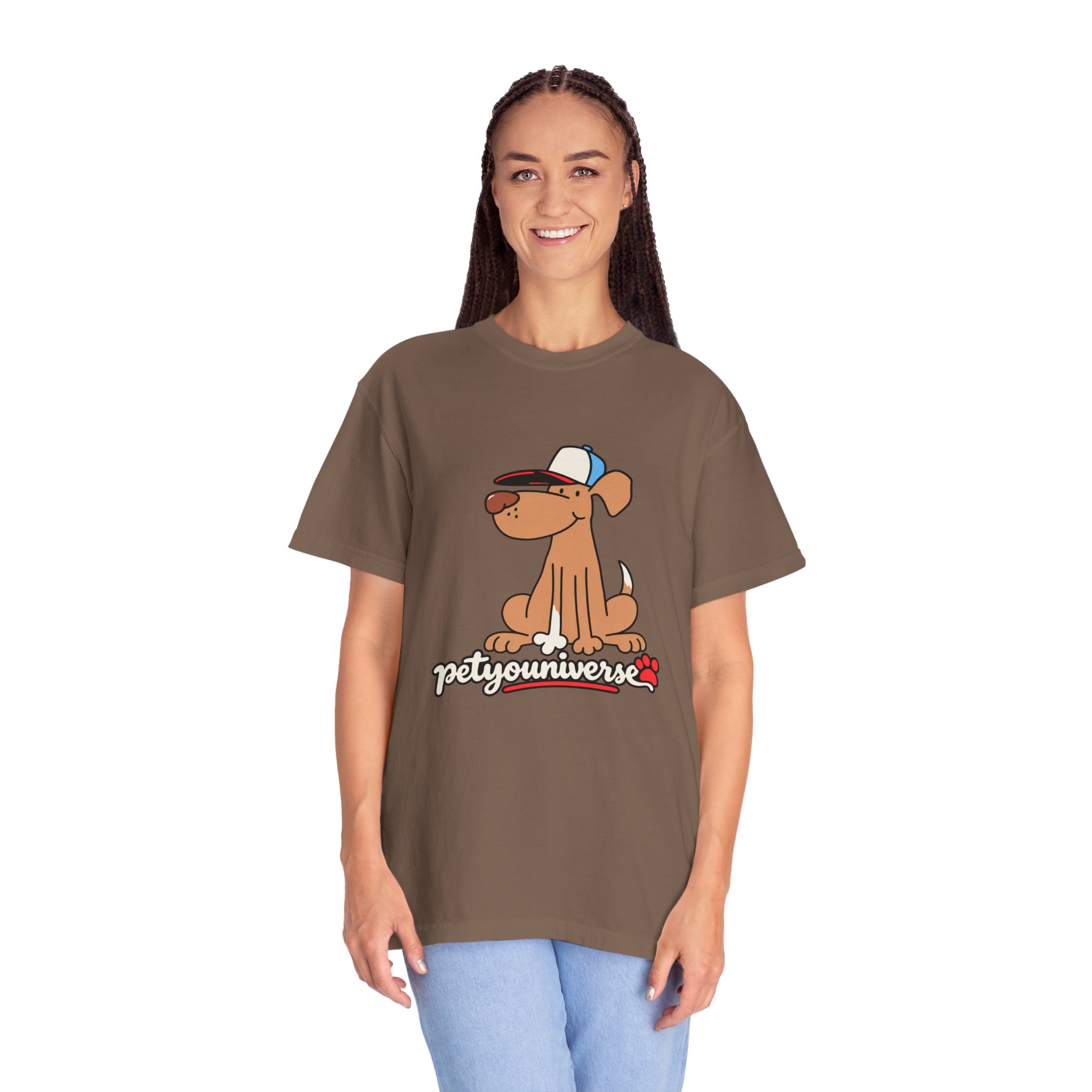 Dog Cartoon Tee — "PetYoUniverse" Puppy Graphic T-Shirt - Image 41