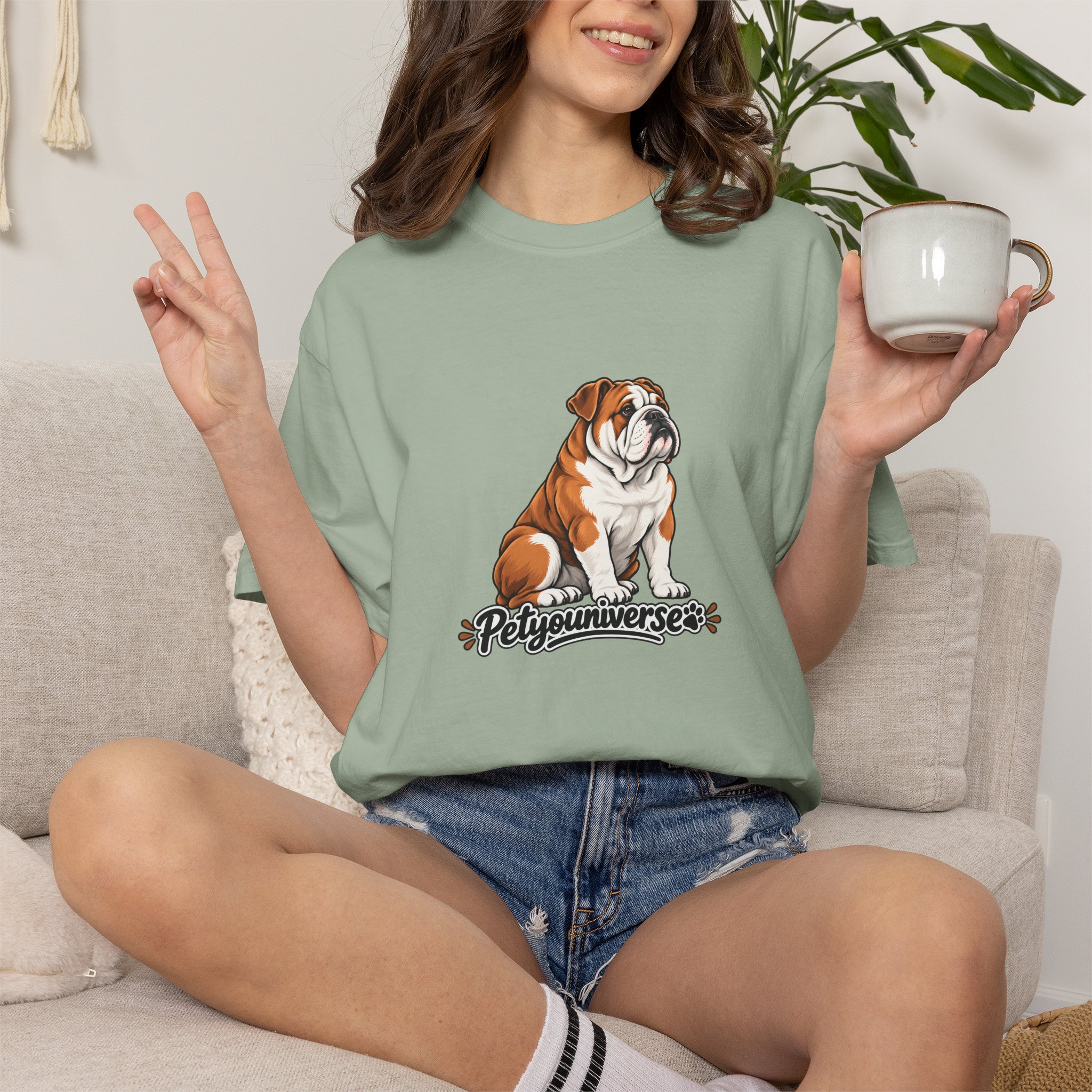 Bulldog Graphic T-Shirt — "PetYoUniverse" Cute Dog Tee for Pet Lovers - Image 84