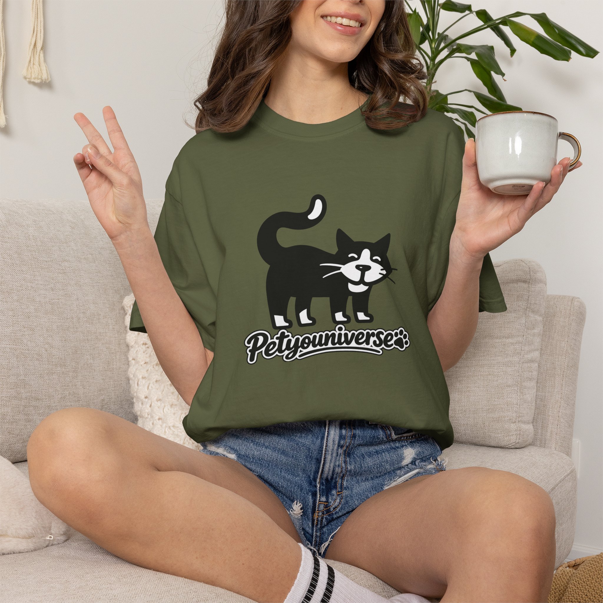 PetYouUniverse Cat Graphic T-Shirt — Vintage Cat Logo Tee - Image 57