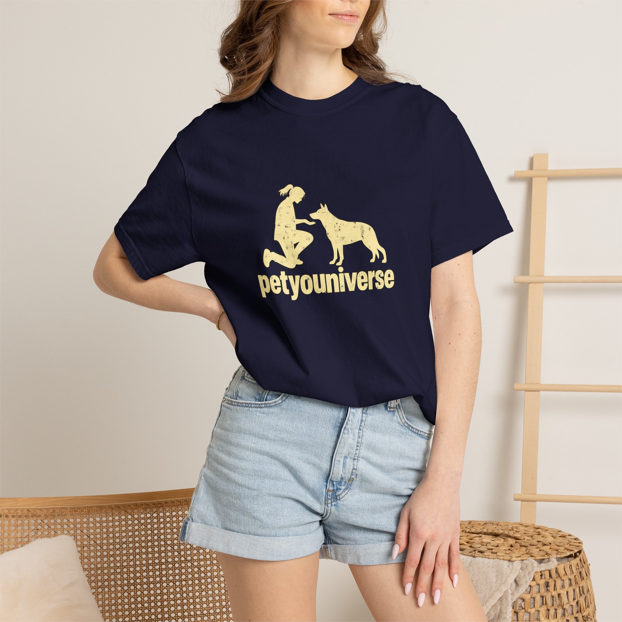 PetYoUniverse Dog Lover T-Shirt — Retro Paw & Pet Silhouette Tee - Image 74