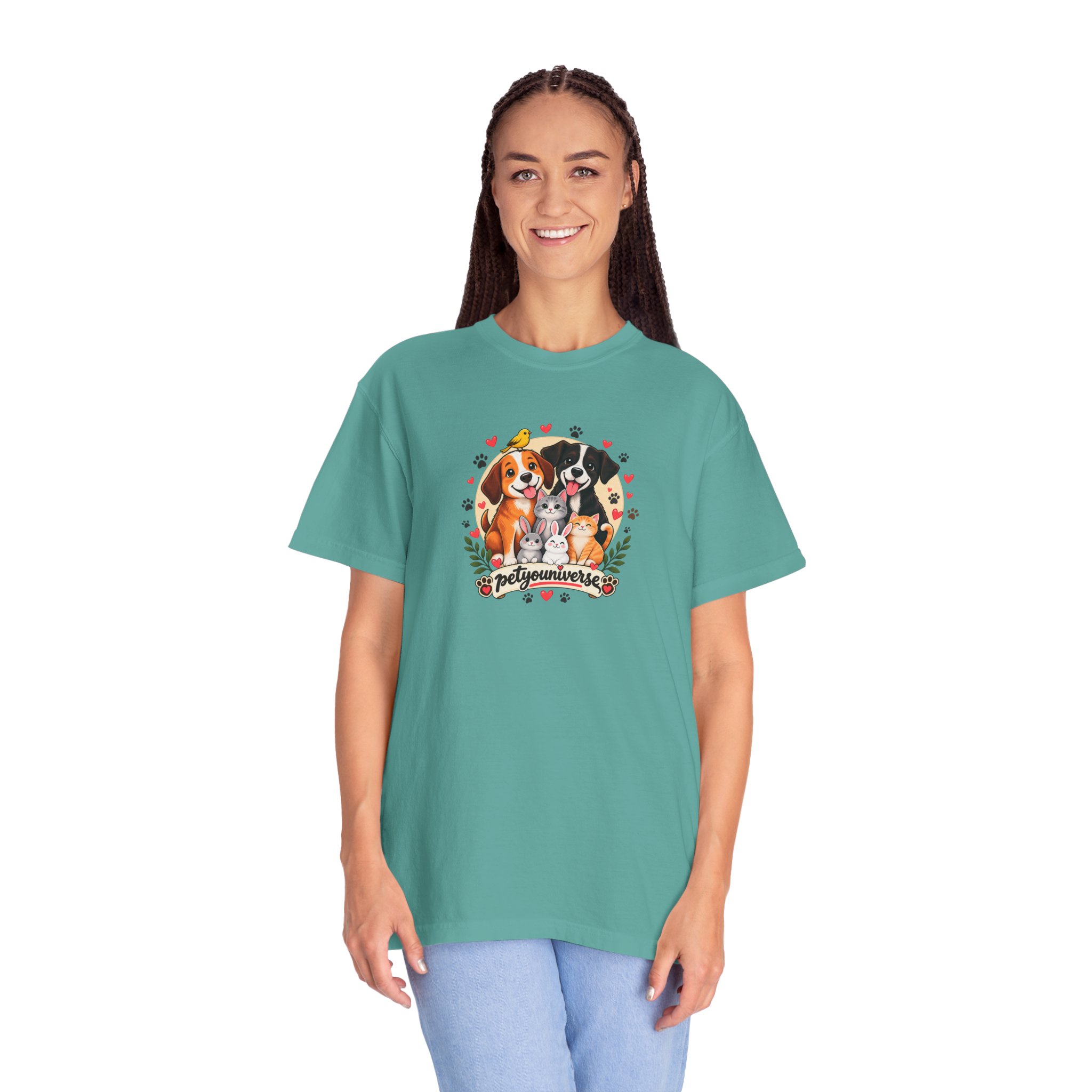 Dog Mom & Dad T-Shirt — 'Pet Parents' Cute Puppy Portrait Tee - Image 77