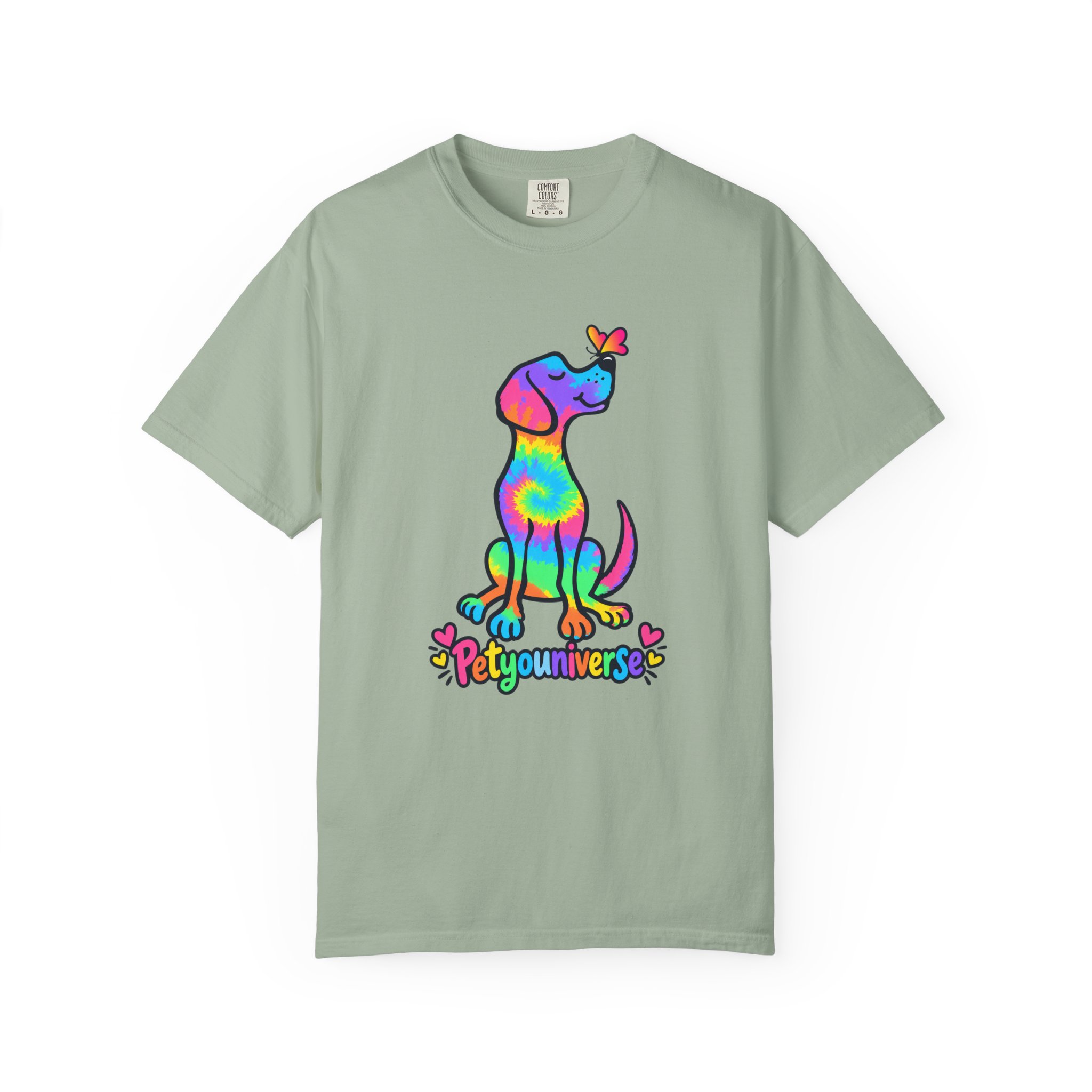 Tie-Dye Puppy T-Shirt — Colorful "PetYoUniverse" Dog Graphic Tee - Image 55