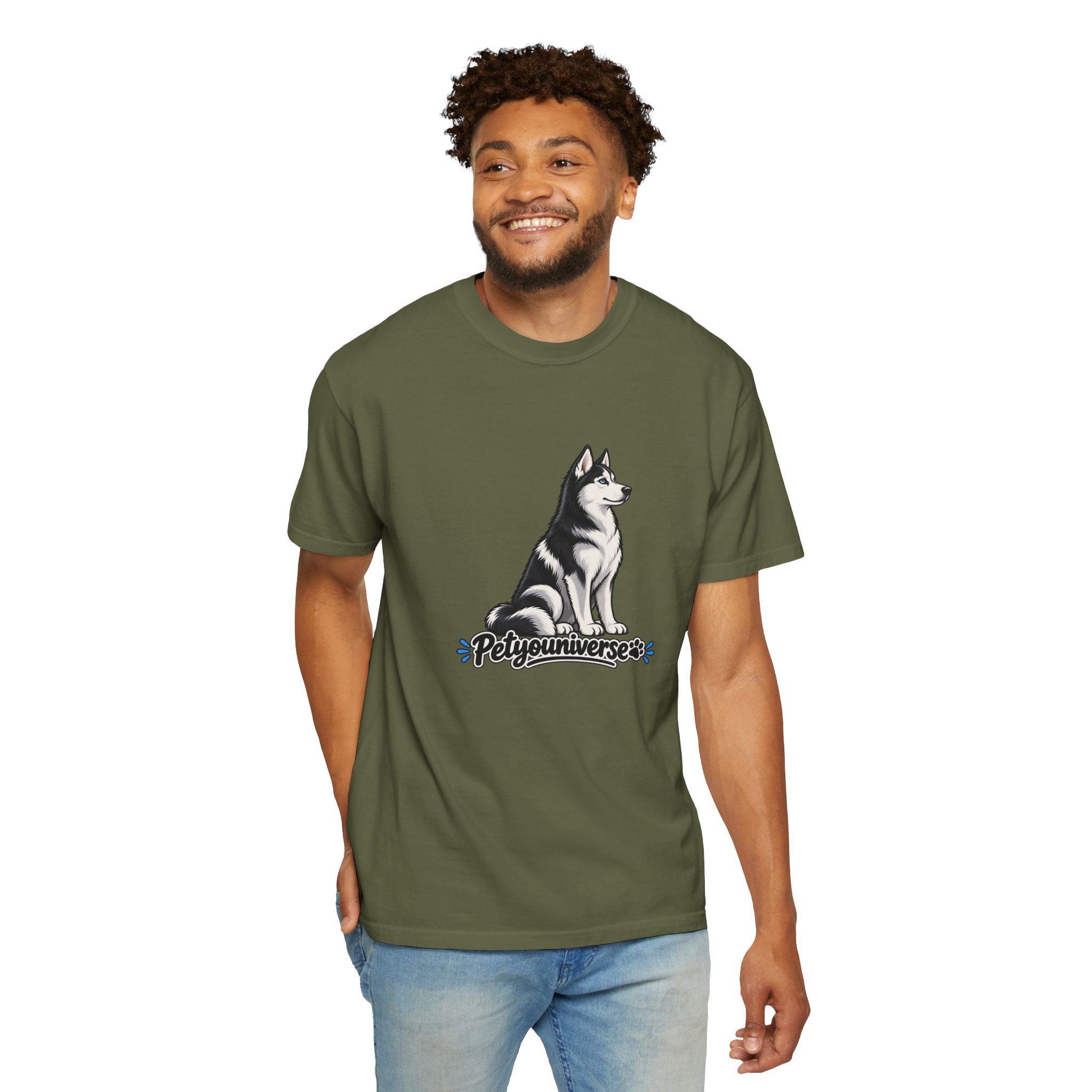 Husky Graphic T-Shirt — 'PetYoUniverse' Retro Dog Tee - Image 70