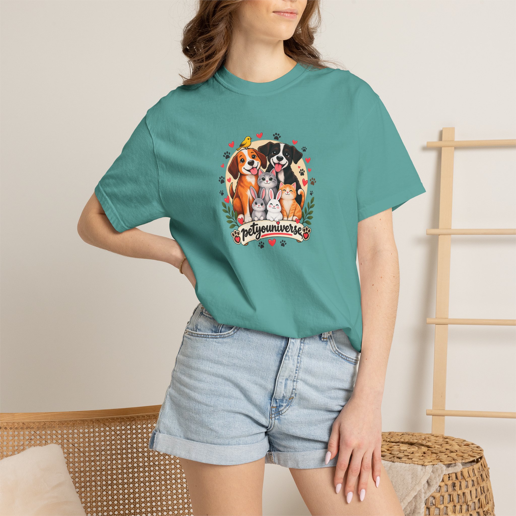 Dog Mom & Dad T-Shirt — 'Pet Parents' Cute Puppy Portrait Tee - Image 74