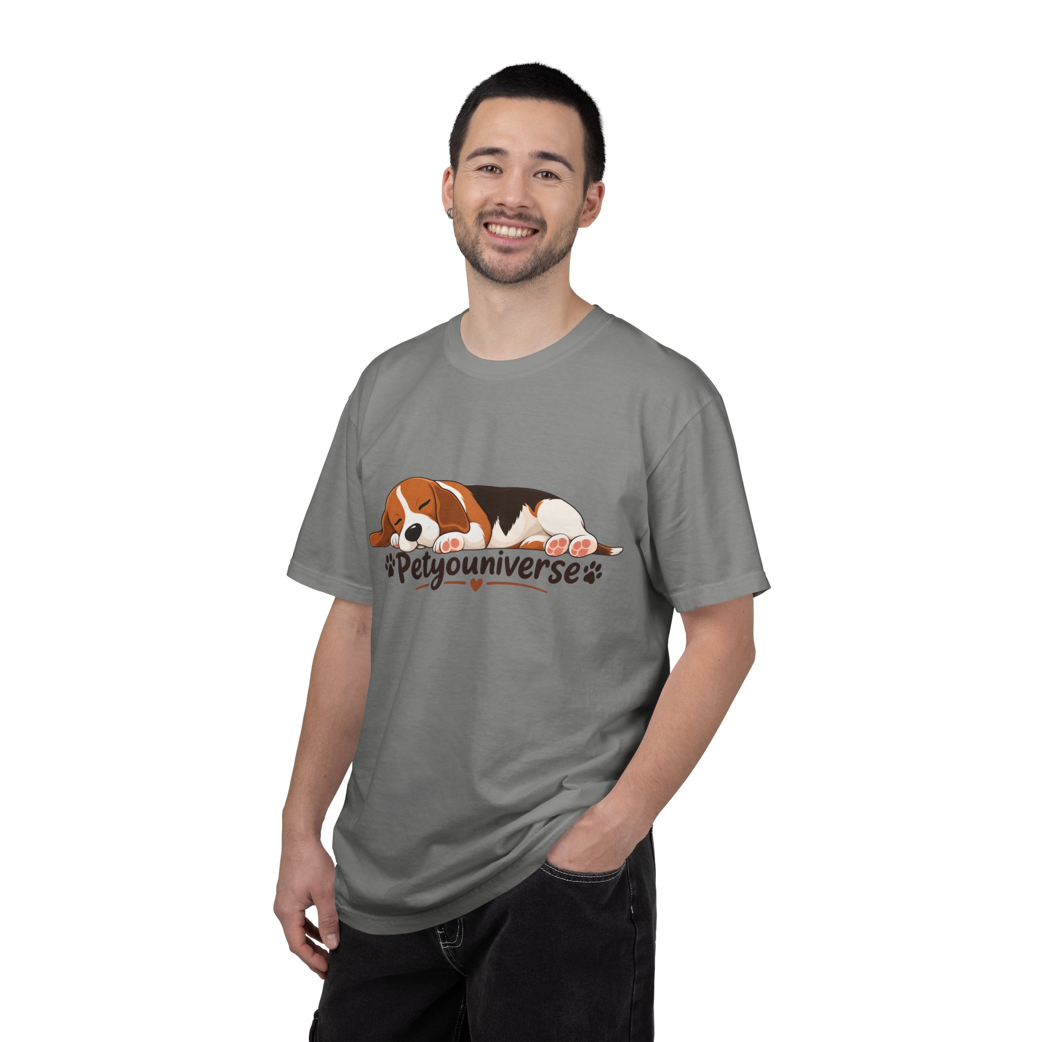 Sleeping Beagle T-Shirt — Cute "PetYoUniverse" Dog Graphic Tee - Image 85