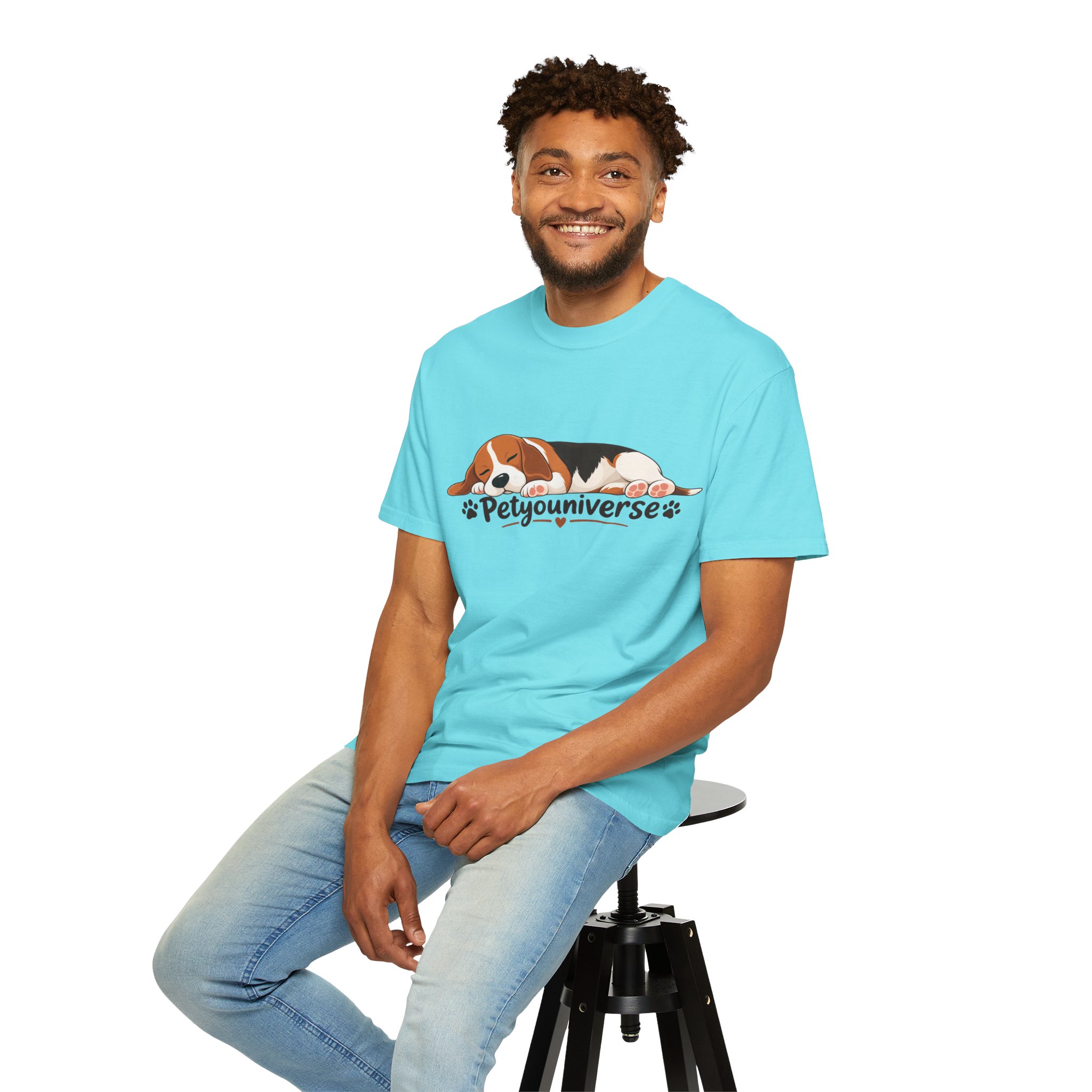 Sleeping Beagle T-Shirt — Cute "PetYoUniverse" Dog Graphic Tee - Image 71