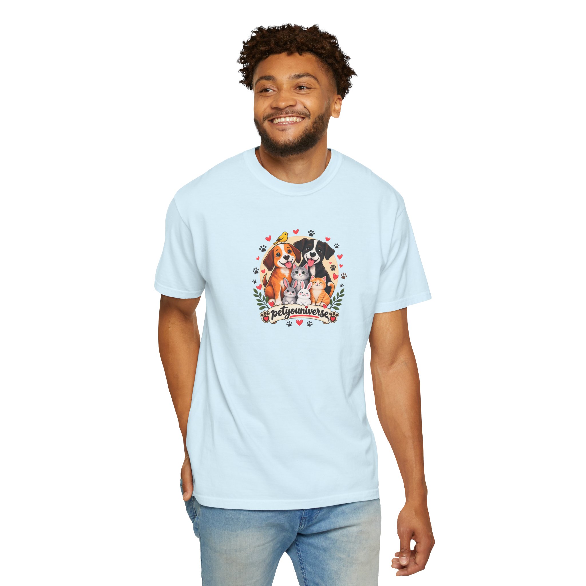 Dog Mom & Dad T-Shirt — 'Pet Parents' Cute Puppy Portrait Tee - Image 88