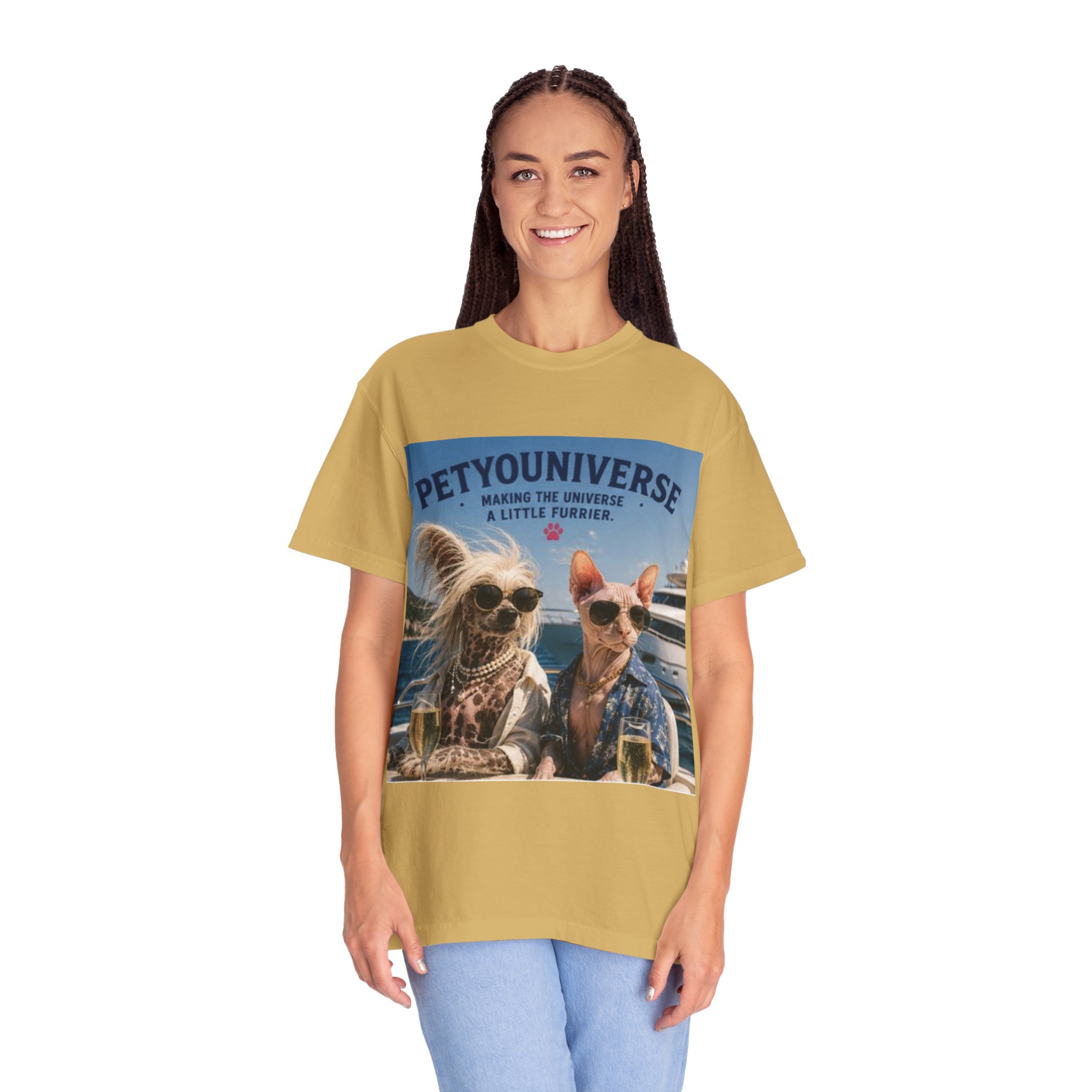 PetYoUniverse T-Shirt — 'Making the Universe a Little Furrier' Retro Dog & Cat Tee - Image 34