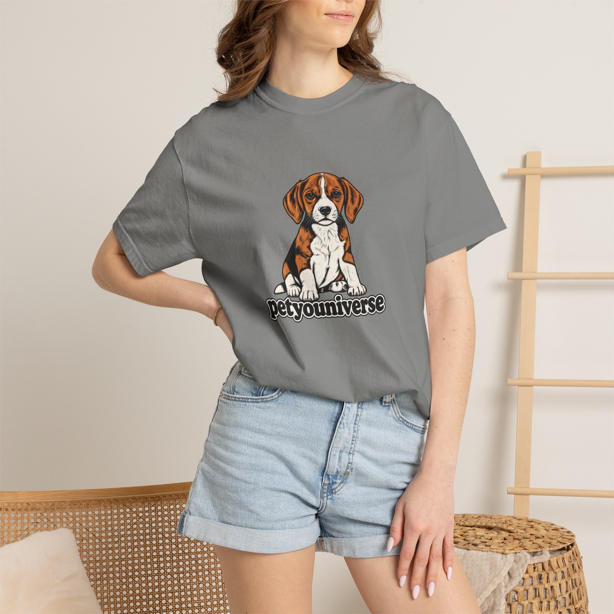 Beagle Puppy Tee — "PetYoUniverse" Graphic T-Shirt - Image 74