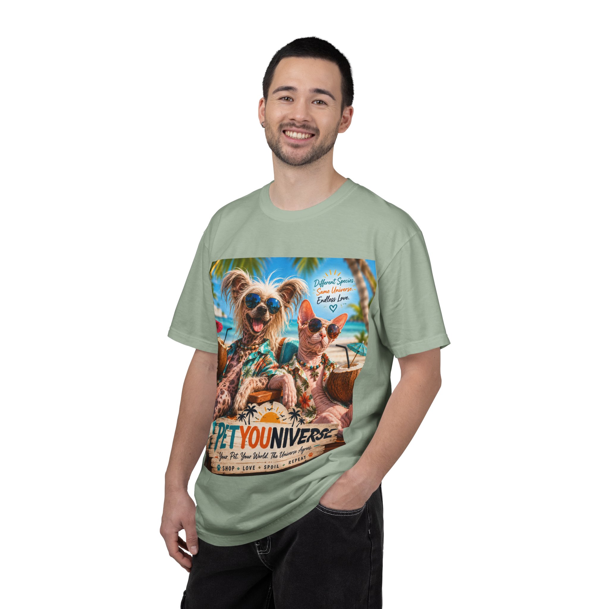 PetYoUniverse Beach Dogs T-Shirt — Tropical Pet Vacation Graphic Tee - Image 73
