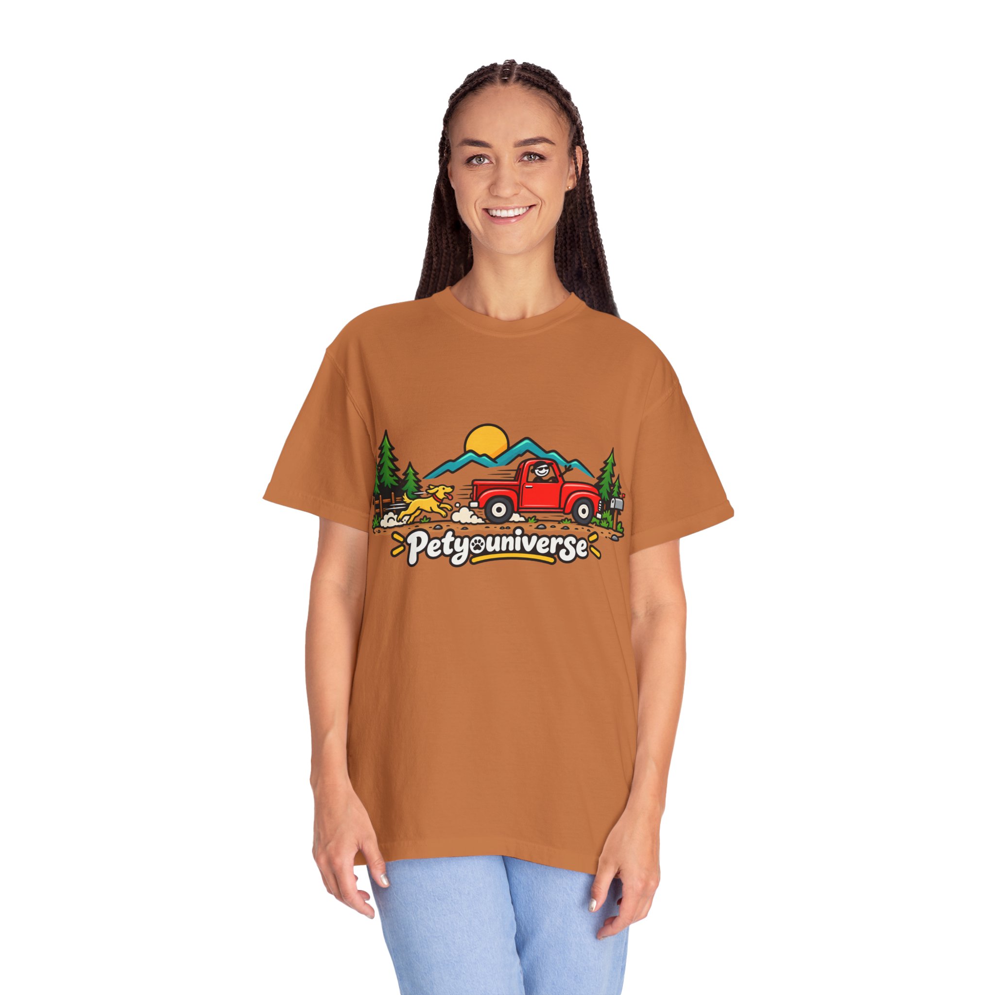 Petyuniverse Retro Truck & Dog Graphic T-Shirt - Image 23