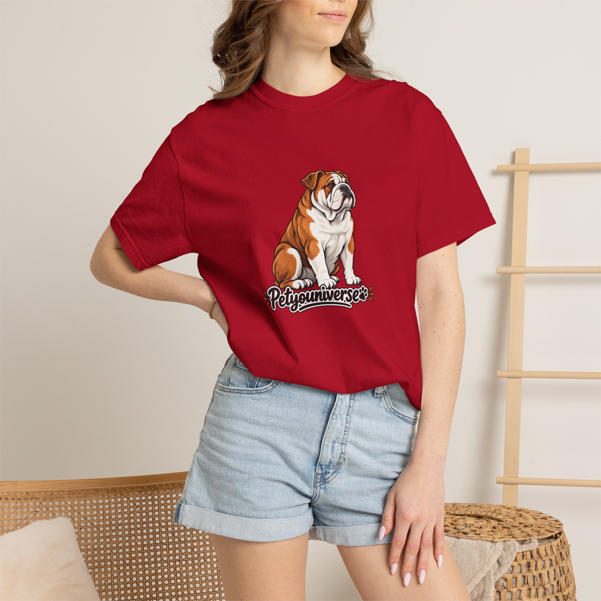 Bulldog Graphic T-Shirt — "PetYoUniverse" Cute Dog Tee for Pet Lovers - Image 128
