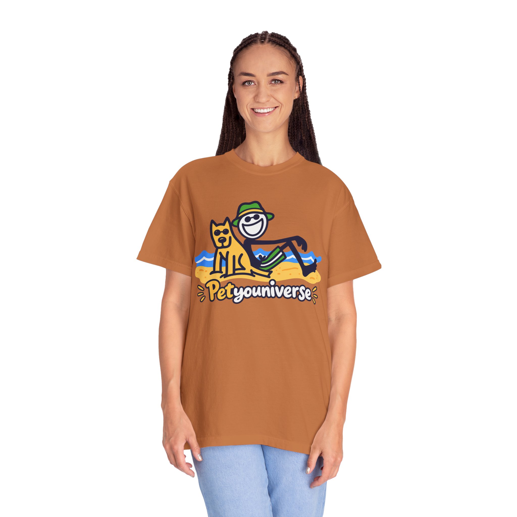 PetYouUniverse Beach Tee — Cute Dog & Owner Graphic T-Shirt - Image 20