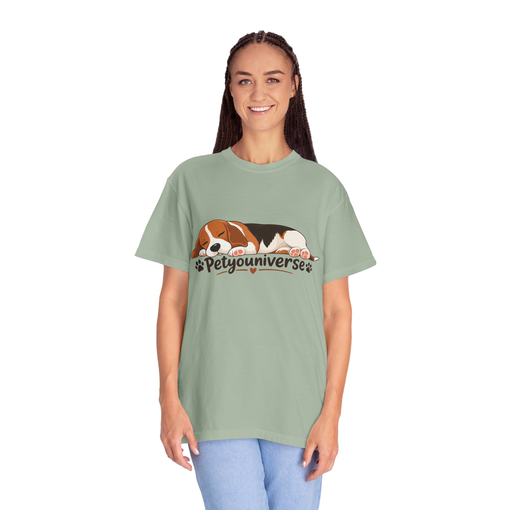 Sleeping Beagle T-Shirt — Cute "PetYoUniverse" Dog Graphic Tee - Image 59