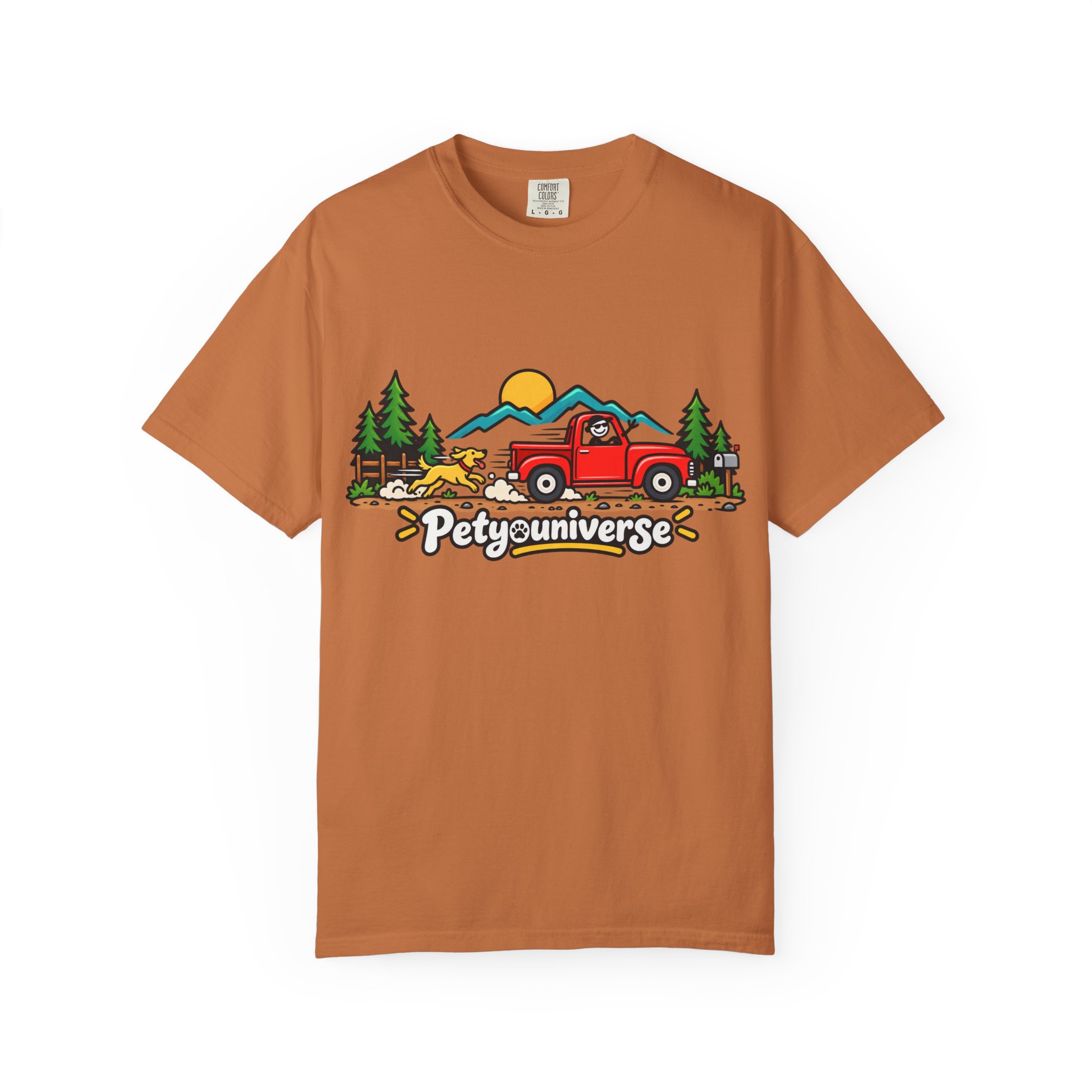 Petyuniverse Retro Truck & Dog Graphic T-Shirt - Image 19