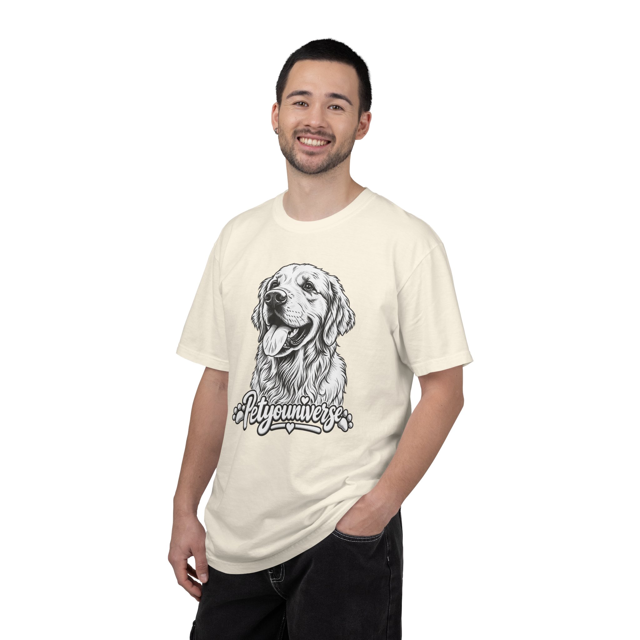 PetYoUniverse Golden Retriever Graphic T-Shirt — Cute Dog Portrait Tee - Image 4